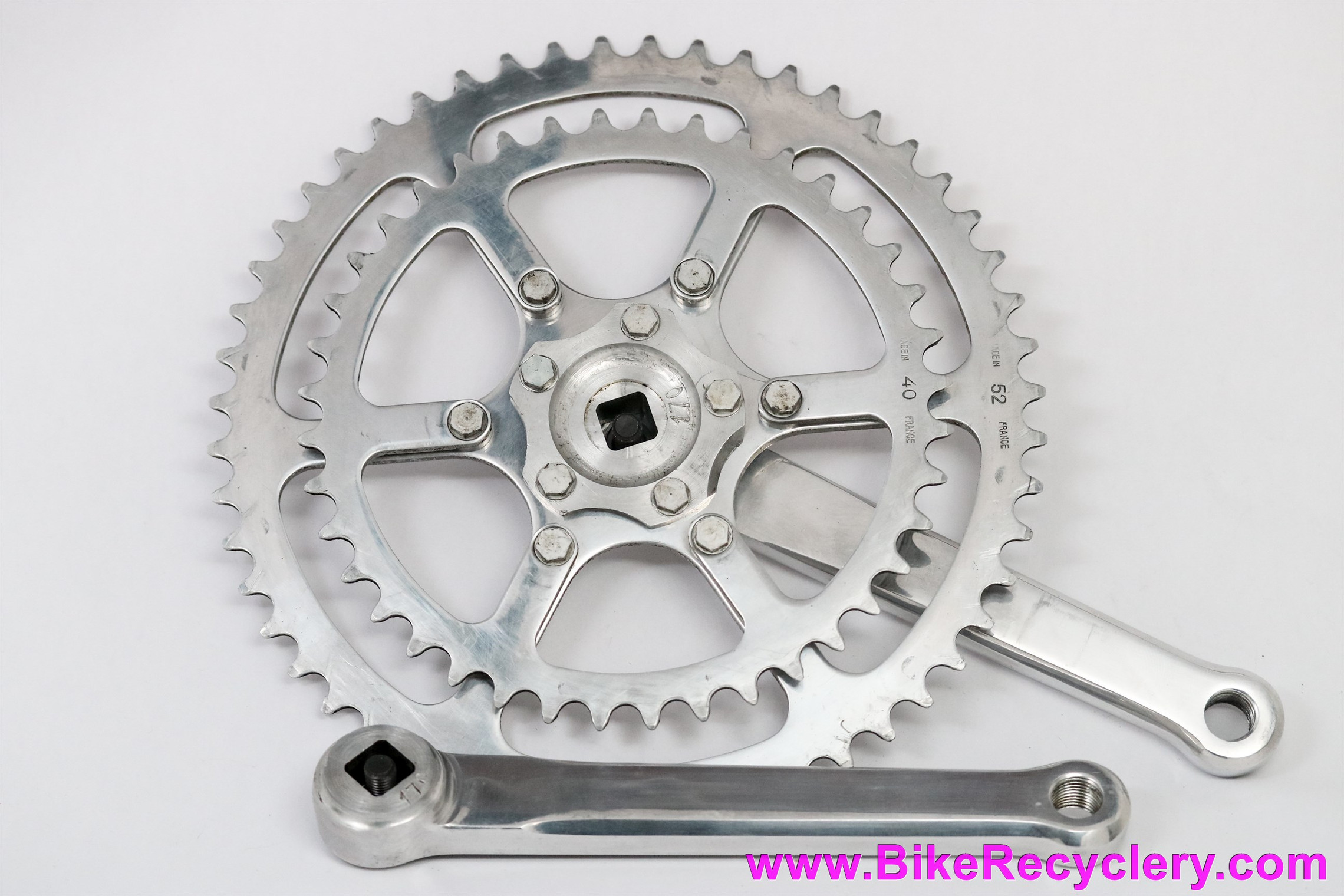 Specialties TA Pro 5 Vis Cyclotouriste Crankset: 170mm x 52/40T Double -  French (Near Mint Low Miles)