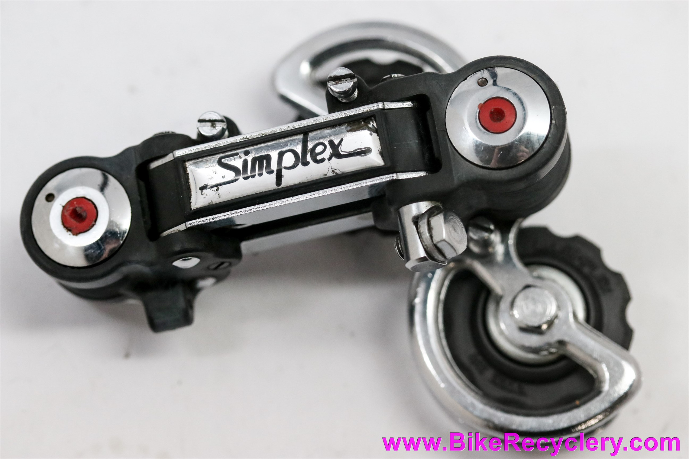 Simplex Criterium AR637NI Rear Derailleur: Early 1970's Red