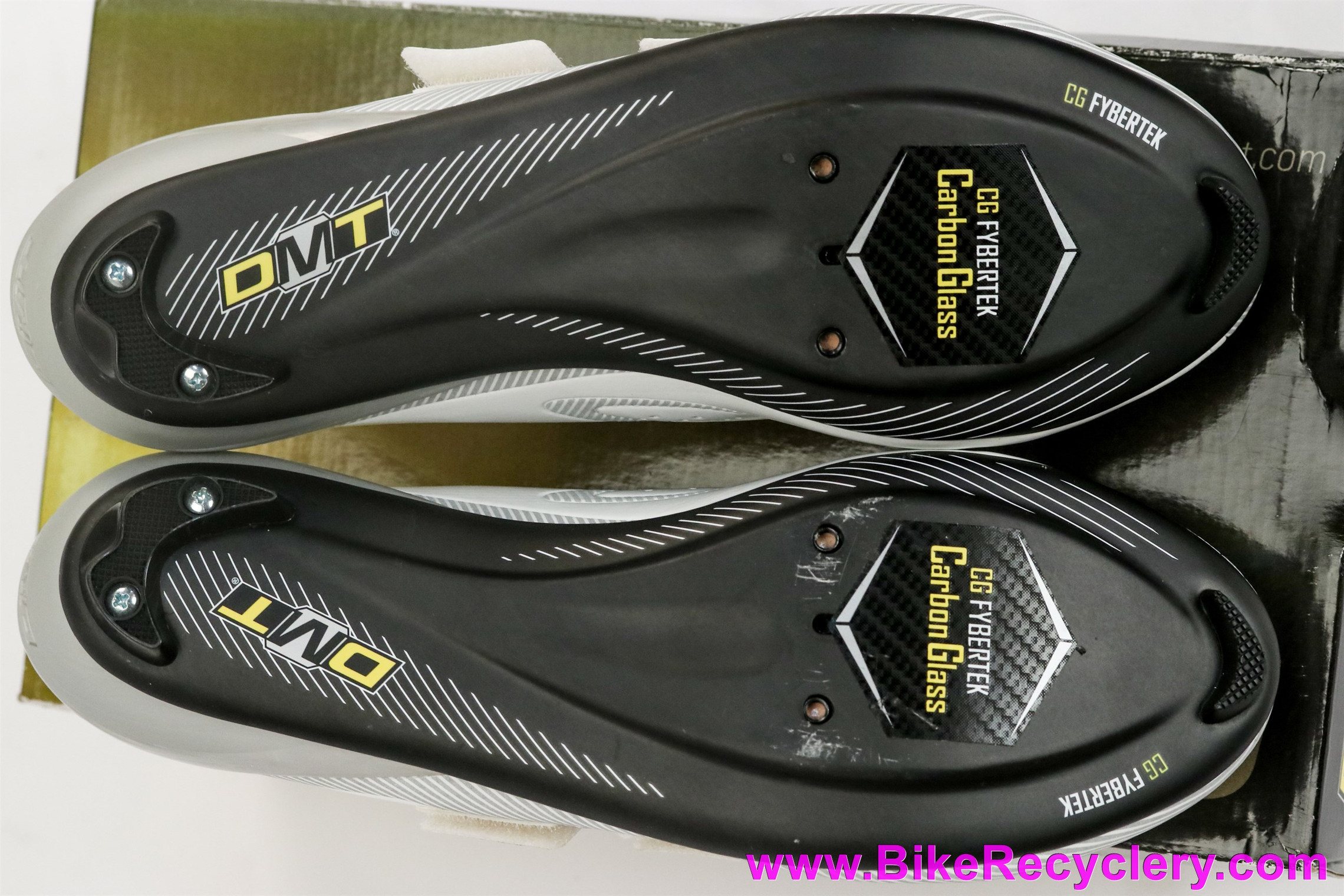 Diamante DMT Libra Road Shoes 44eu / 10US - Carbon Sole - White - 3-Bolt (NEW)