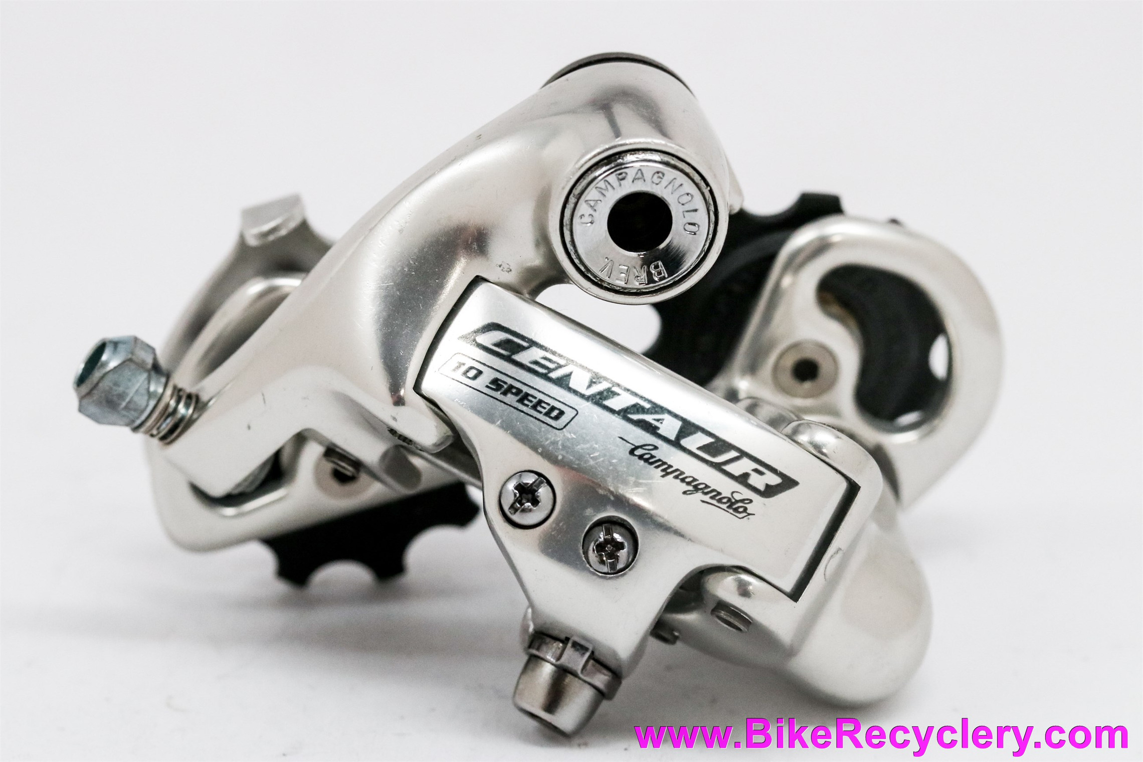 Campagnolo Centaur 10s Rear Derailleur: Polished/ Silver - Short Cage (NOS  Take Off) - Bike Recyclery