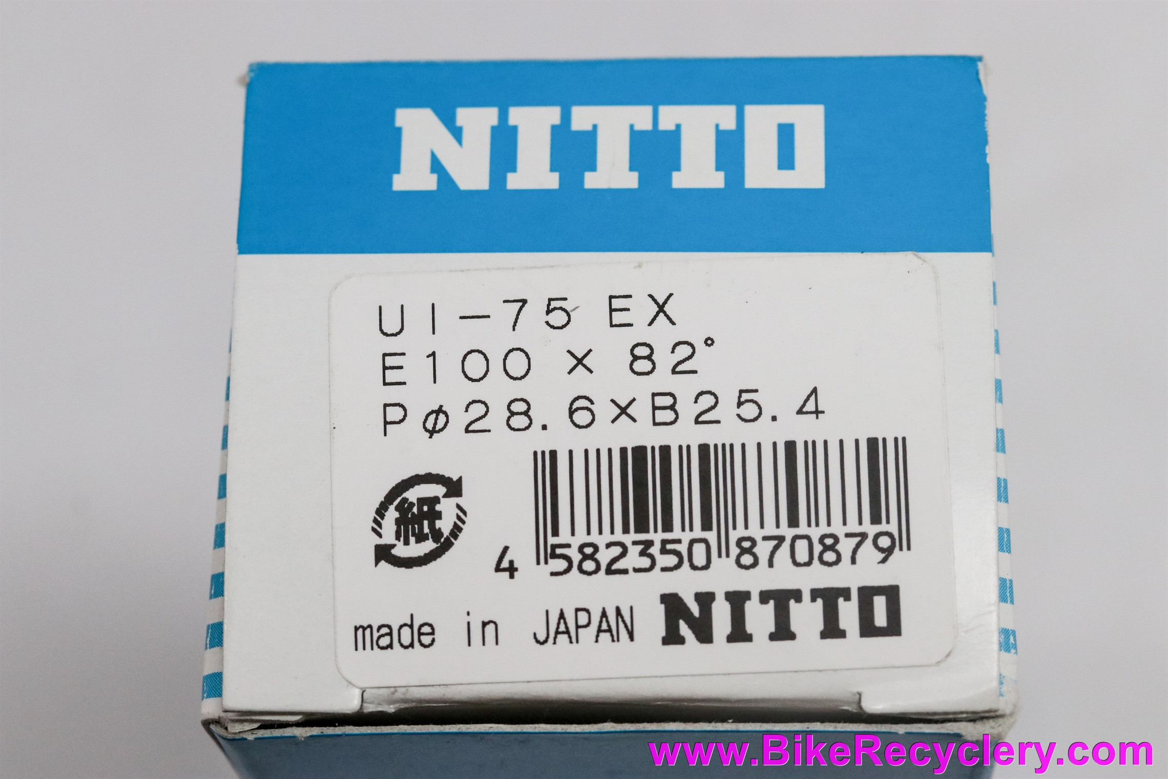 Nitto UI-75 EX Threadless Stem: 100mm x 25.4mm - 1 1/8