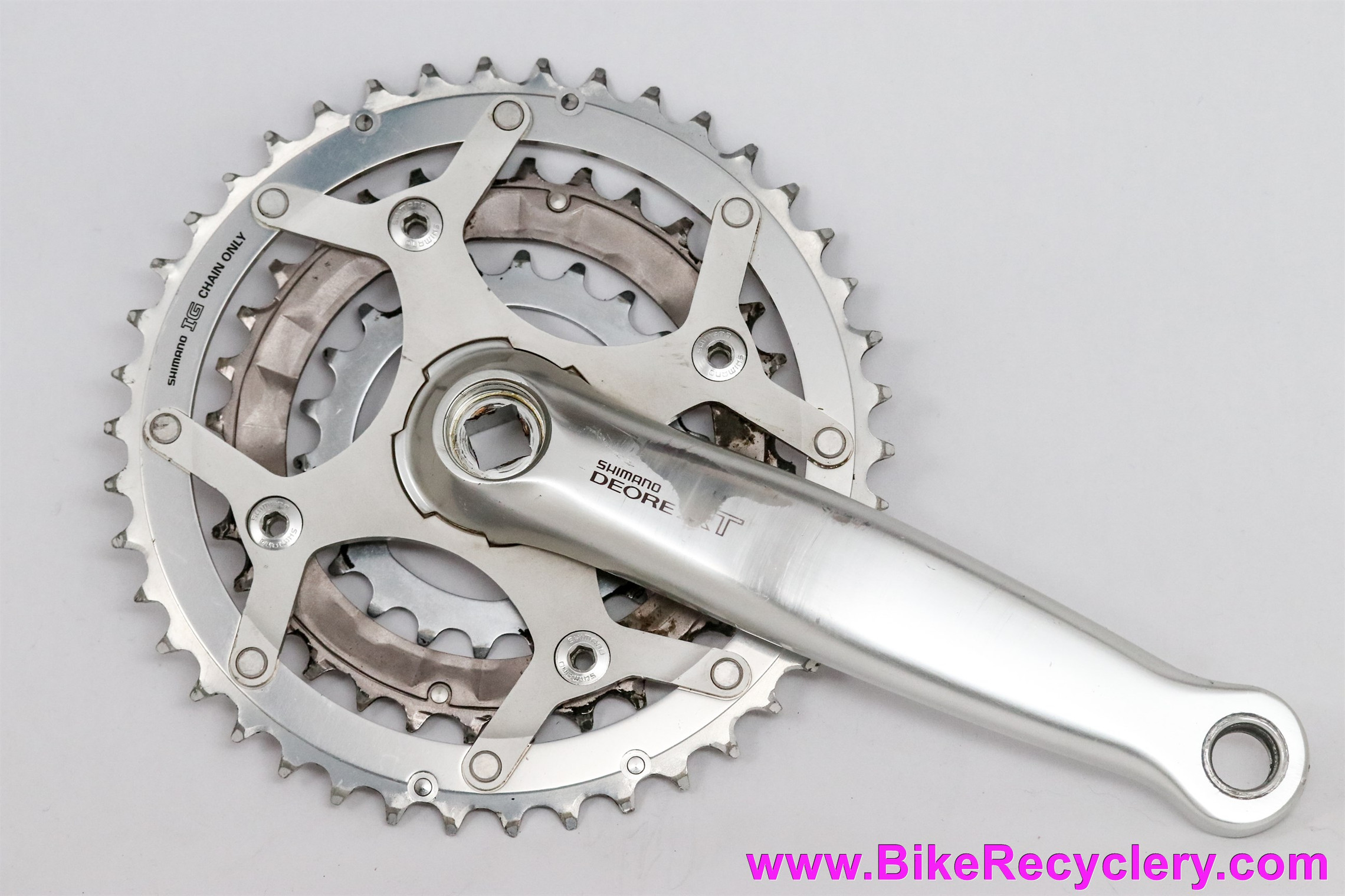 Airco vangst dood gaan Shimano Deore XT FC-M739 Driveside Crank Arm & Chainrings: 175mm -  42/32/22t - Bike Recyclery