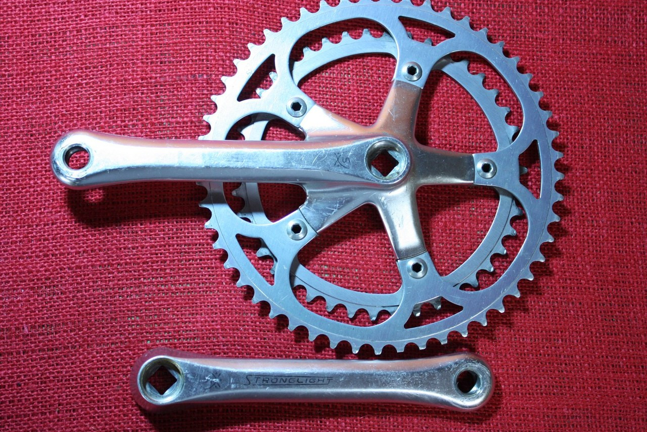 Stronglight 101 Crankset: 170mm, 52/42t Standard Double - Bike
