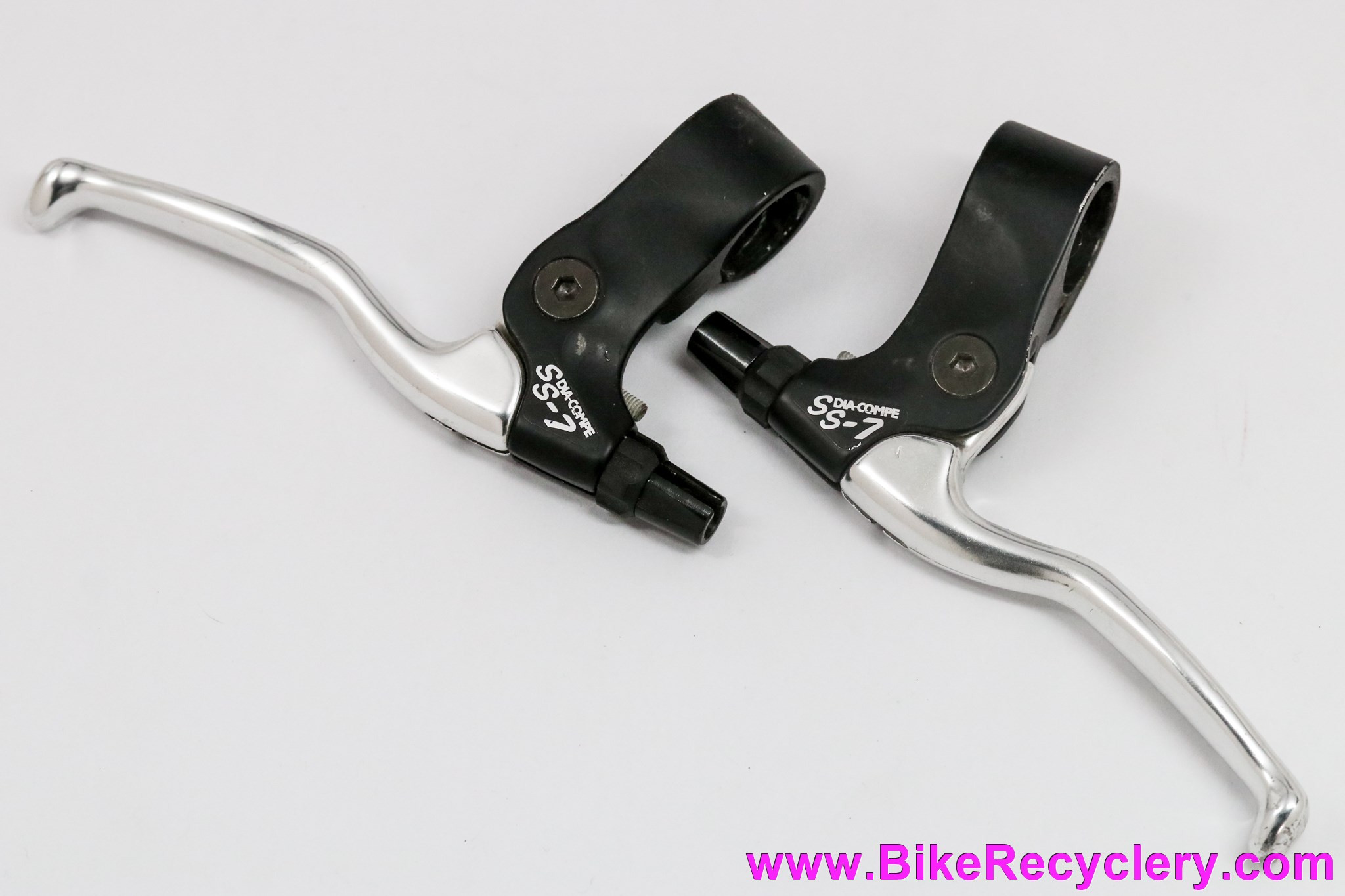 DIA-COMPE SS-7 Short Stop Cantilever Brake Levers: Black/Polished