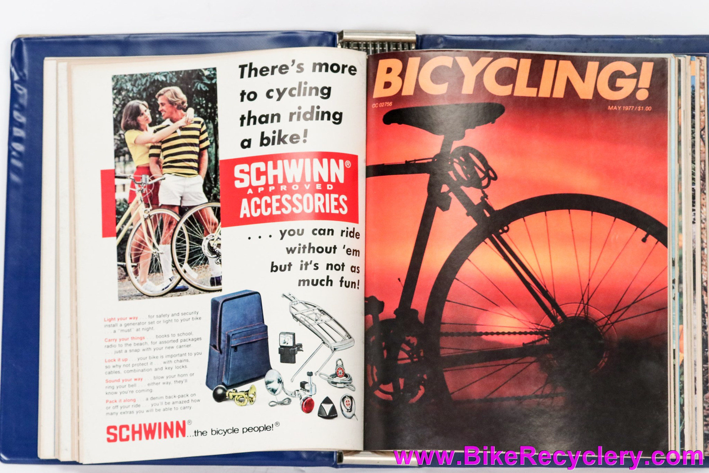 1977 Bicycling Magazine Set in Collectors Binder! 11 Issues (Near Mint)
