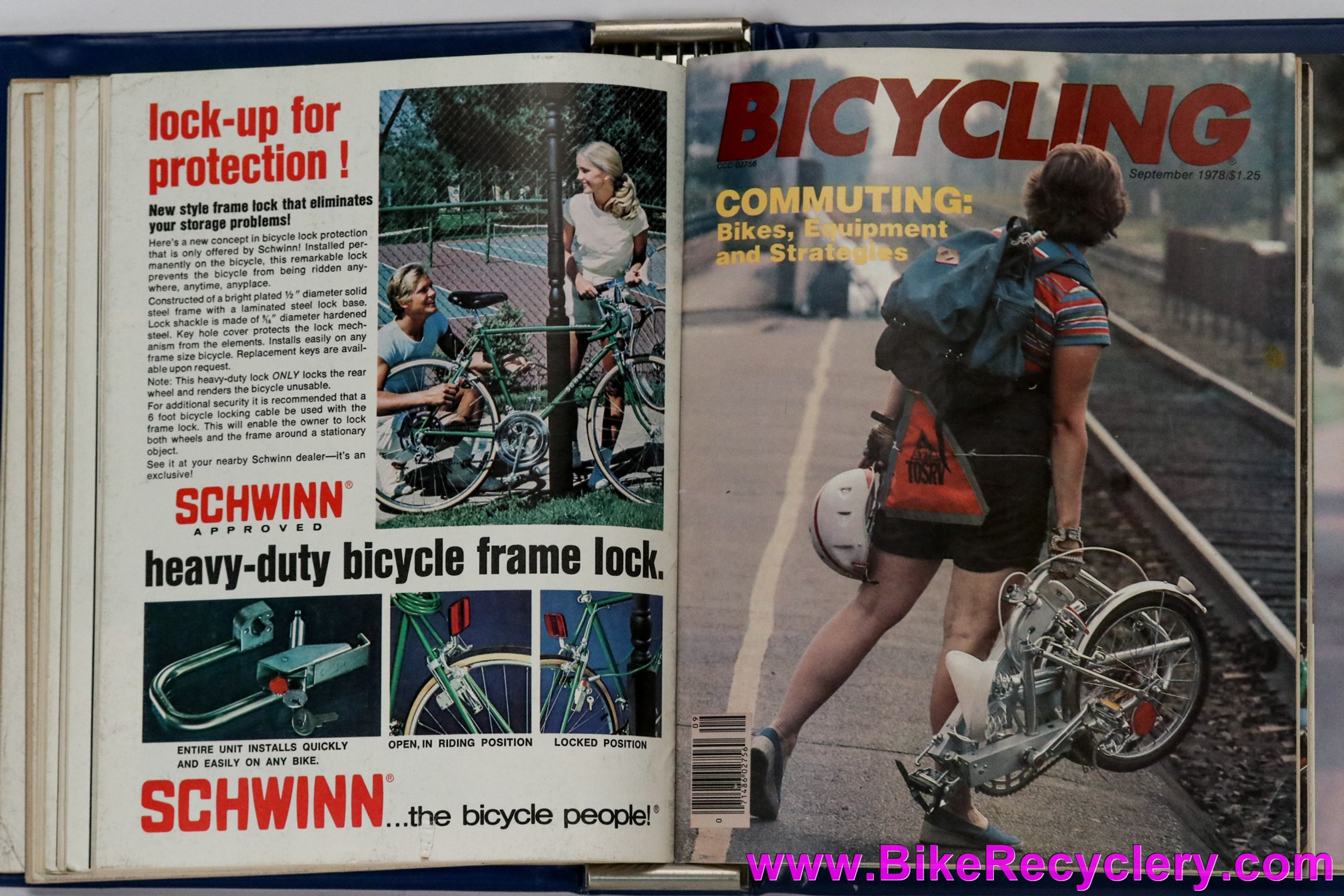 1978 Bicycling Magazine Set in Collectors Binder! 10 Issues (Near Mint)