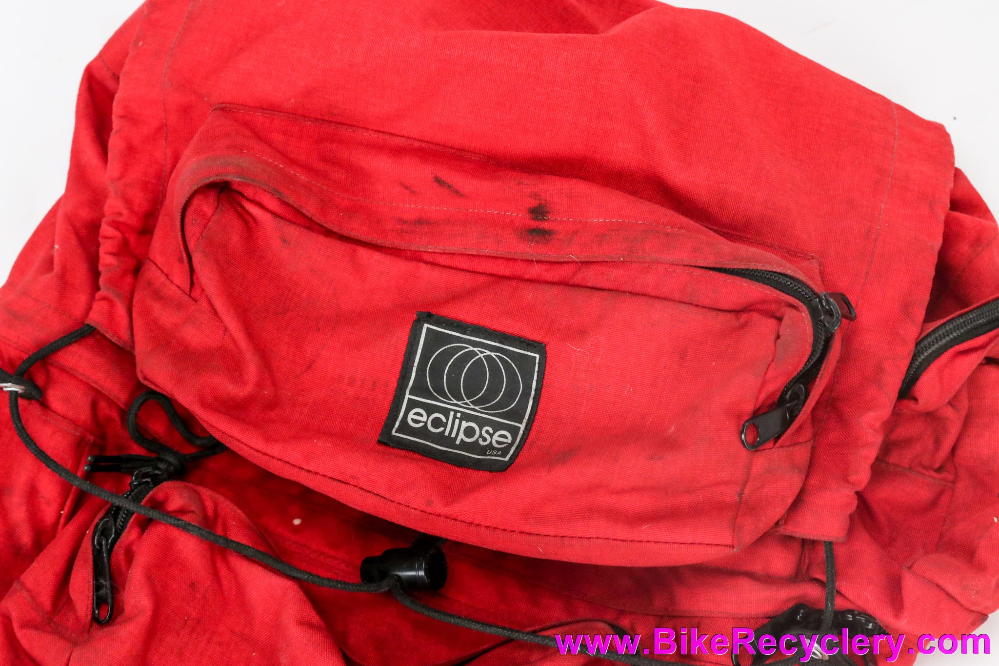 Eclipse Pannier Set USA Made Red Large (EXC Pair) Bike Recyclery