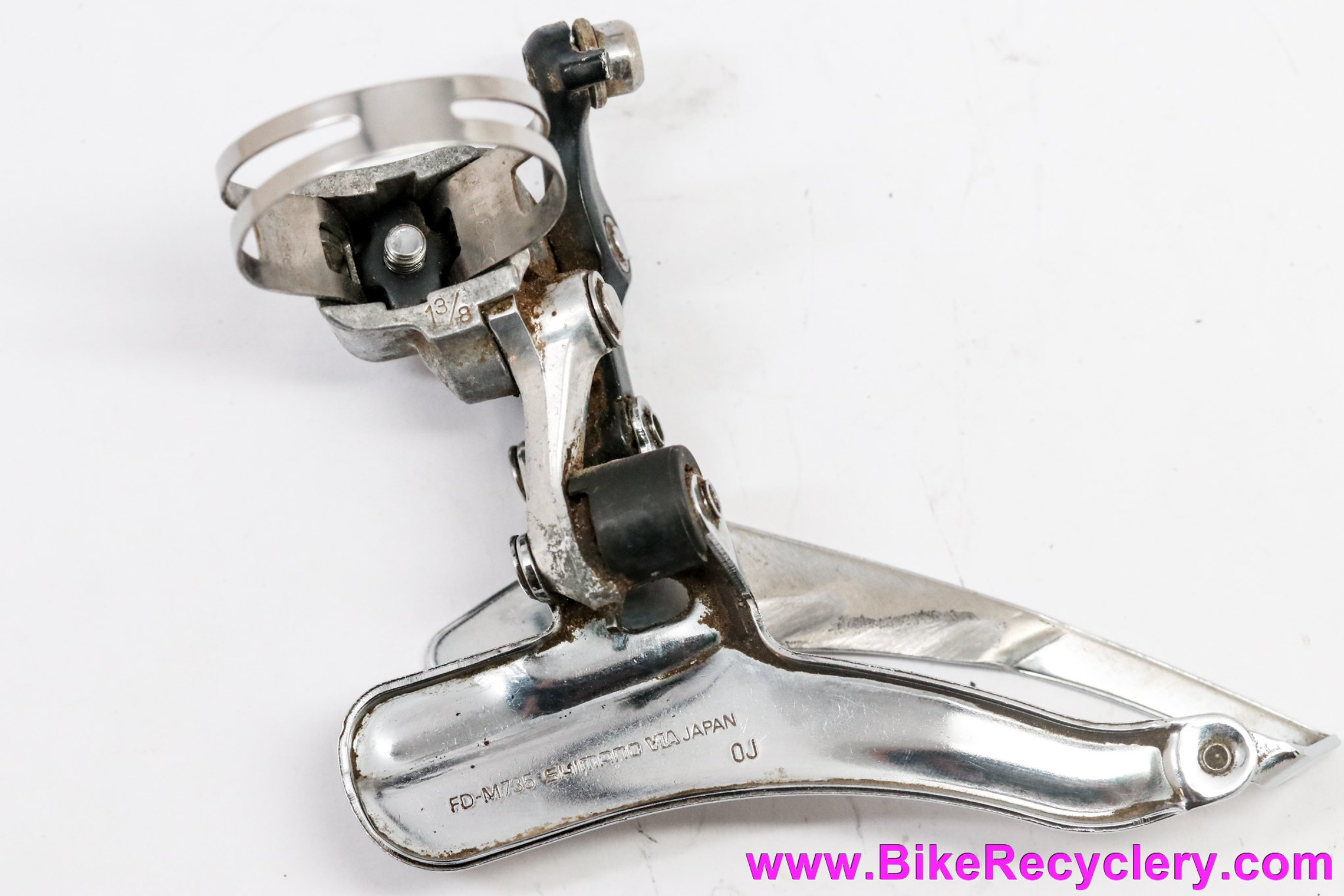 Shimano Deore XT FD-M735 Front Derailleur: 34.9mm Band Type (Near Mint)