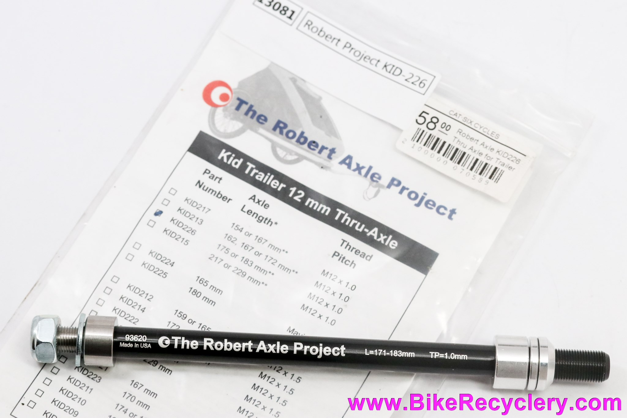 The Robert Axle Project -Hitch Mount Thru Axle For Cargo And Child