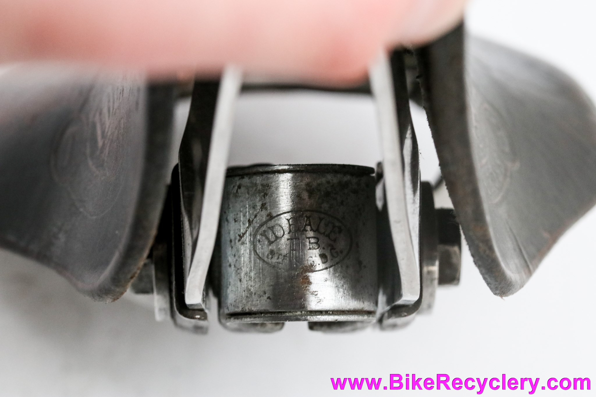 Ideale 58 Cyclo-Cross Leather Saddle: Alloy Duralumin Rails & #4 Clip - 1950's (Rideable + EXC+)