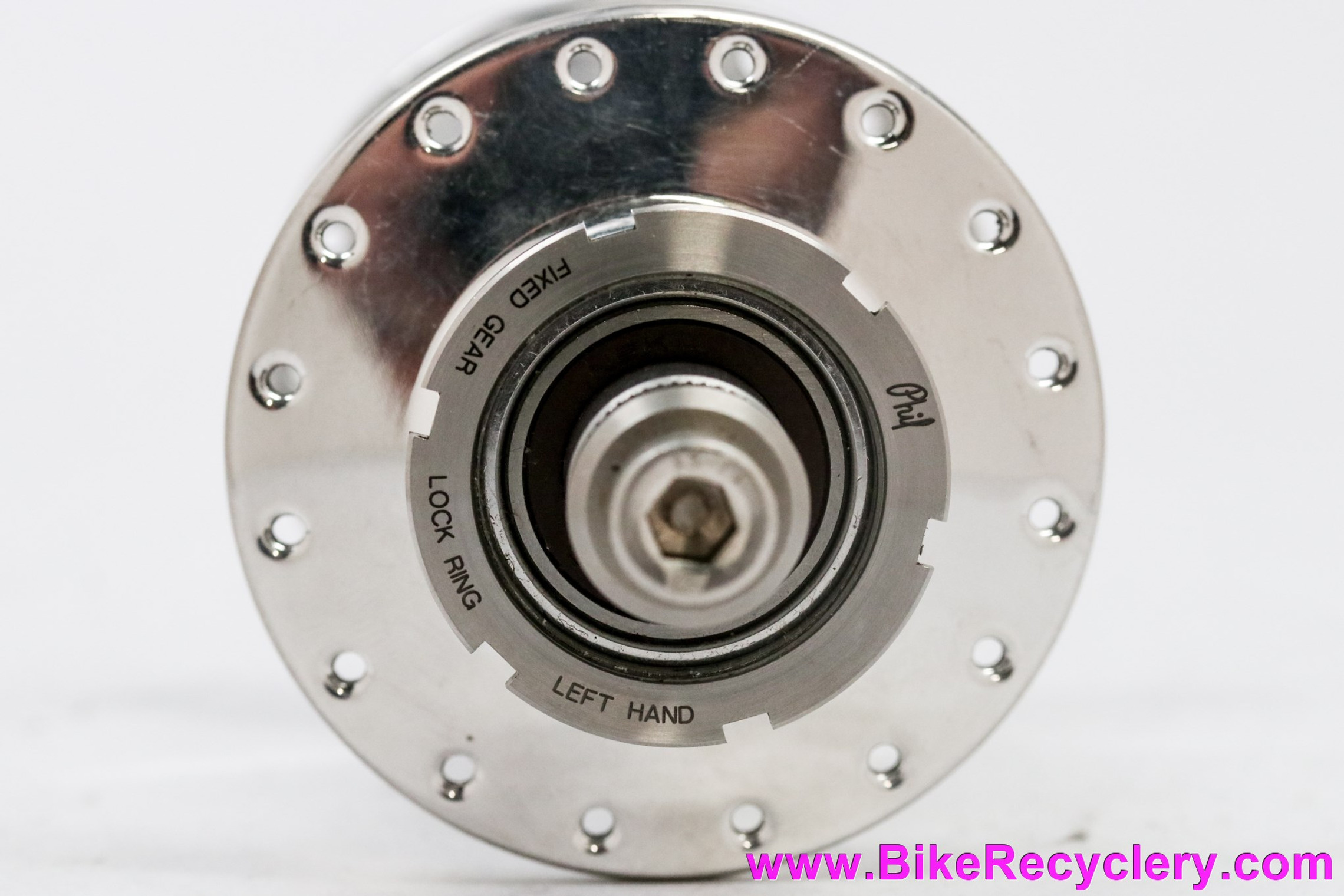 Phil Wood High Flange Track Hub: 32H x 120mm - Bolt On