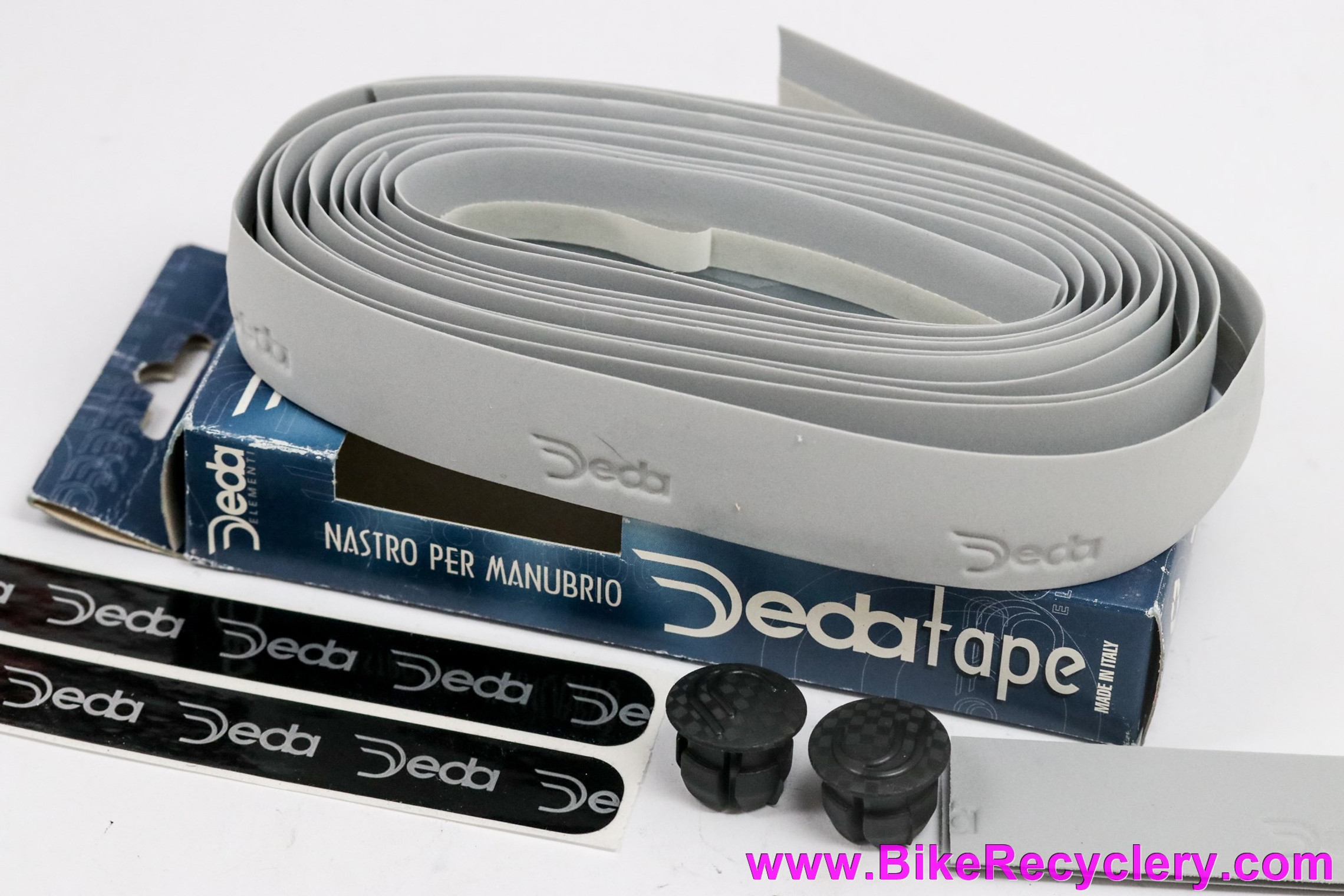 Deda Elementi Logo Bar Tape: Grey - EVA - 2.8mm - Bike Recyclery