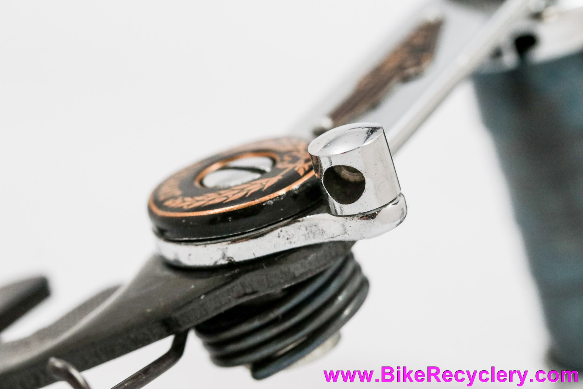NOS Simplex JUY 59 Rear Derailleur & Shifter: Riveted Badge - Plunger Push Rod Design - 1959 & 1960 - RARE