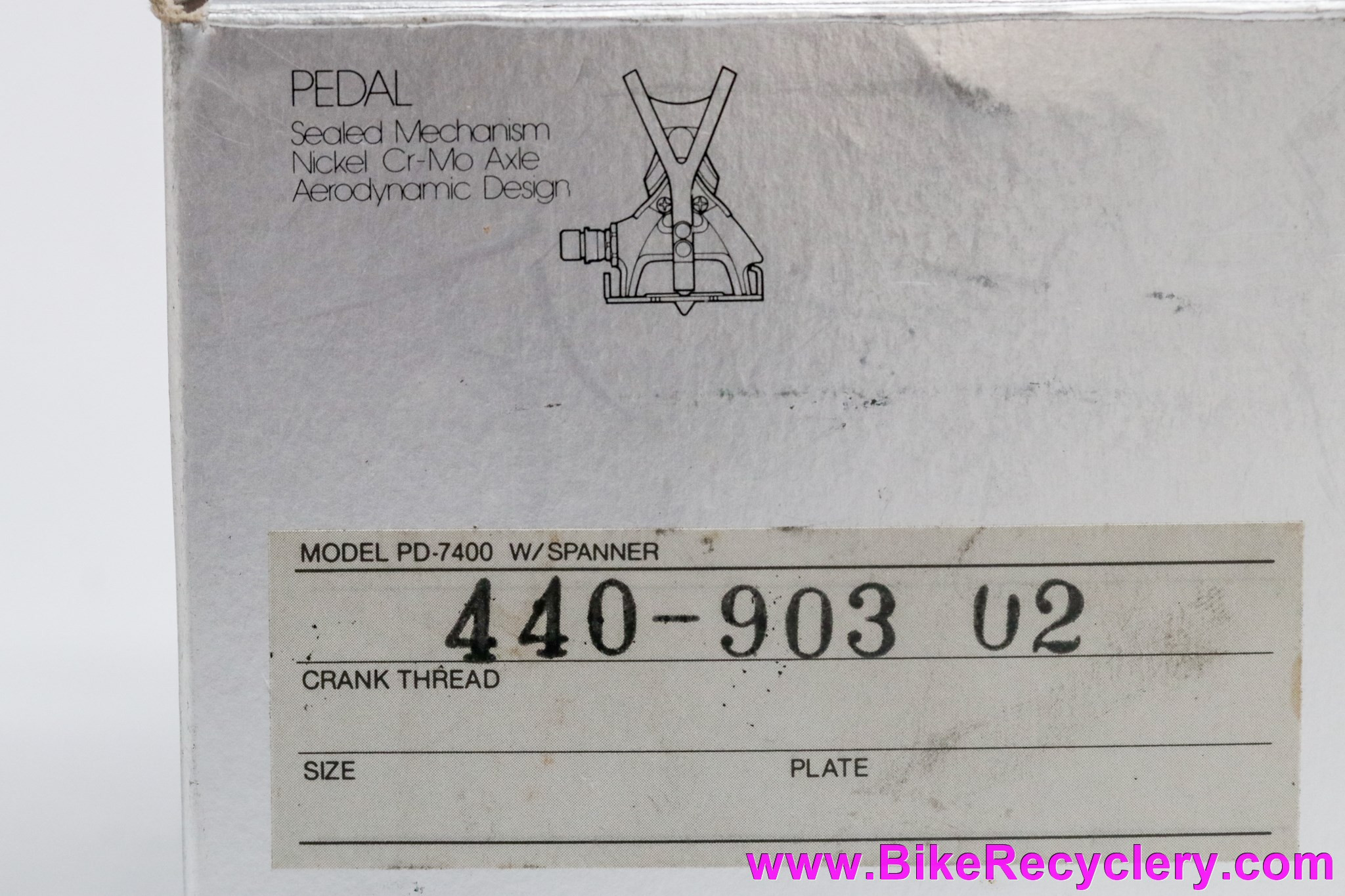 Pédales Vélo Shimano Dura Ace 7400 Avec Clips D'orteils - Modèle Rare Pour Piste/route - Occasion (bon état)
