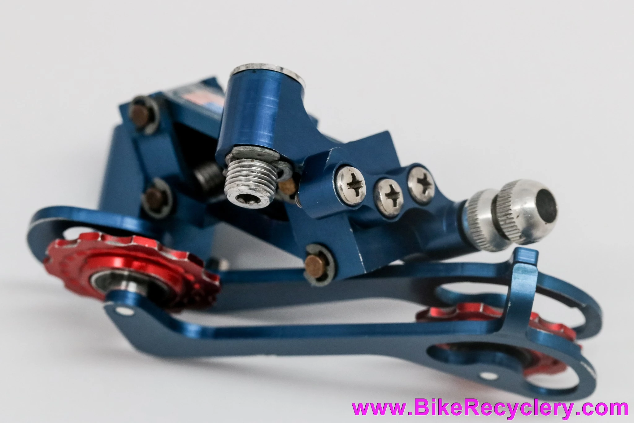 Paul Components Powerglide Rear Derailleur: Mid - 2nd Gen - Blue + Red (Near Mint Low Miles)
