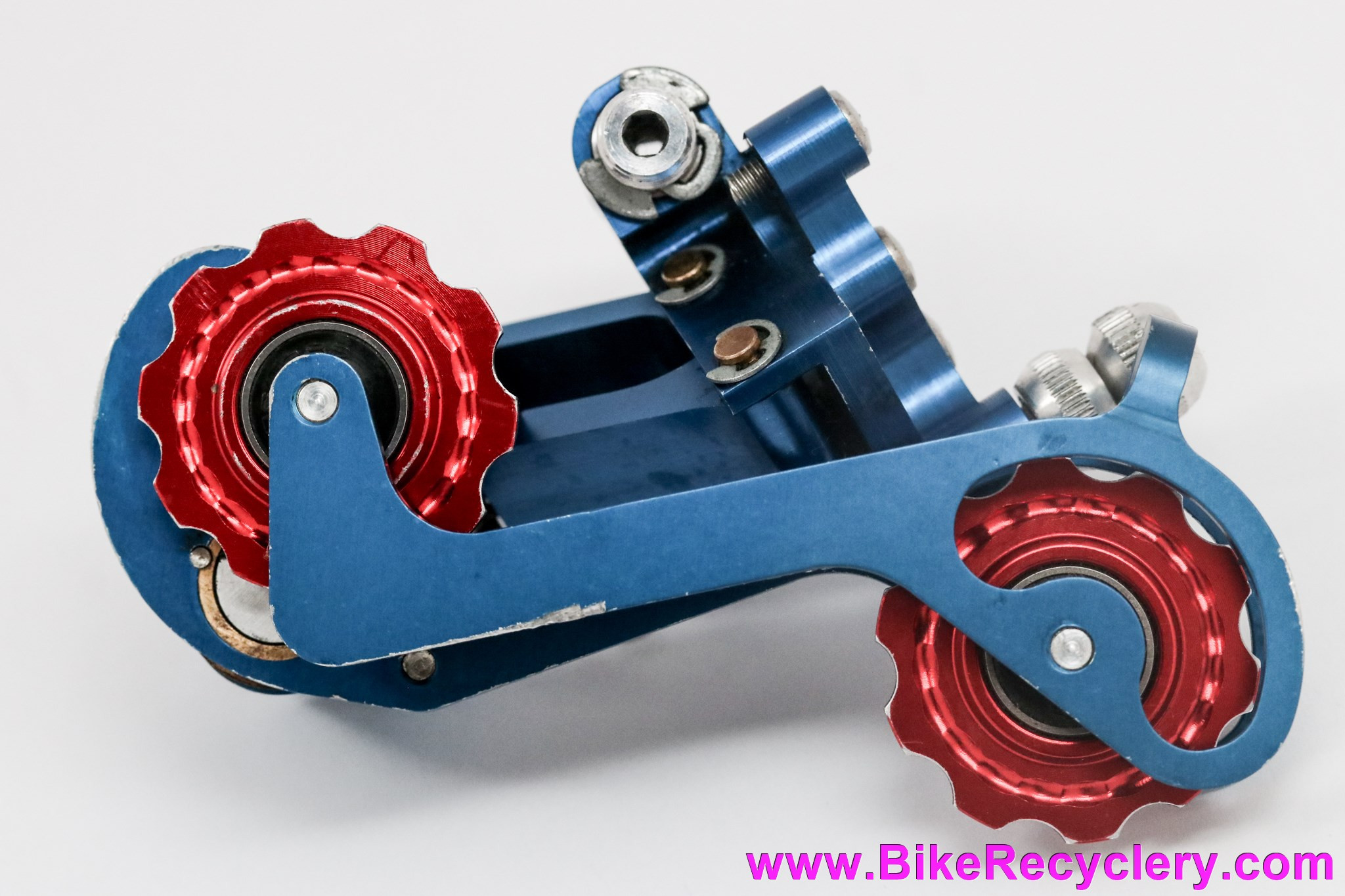 Paul Components Powerglide Rear Derailleur: Mid - 2nd Gen - Blue + Red (Near Mint Low Miles)
