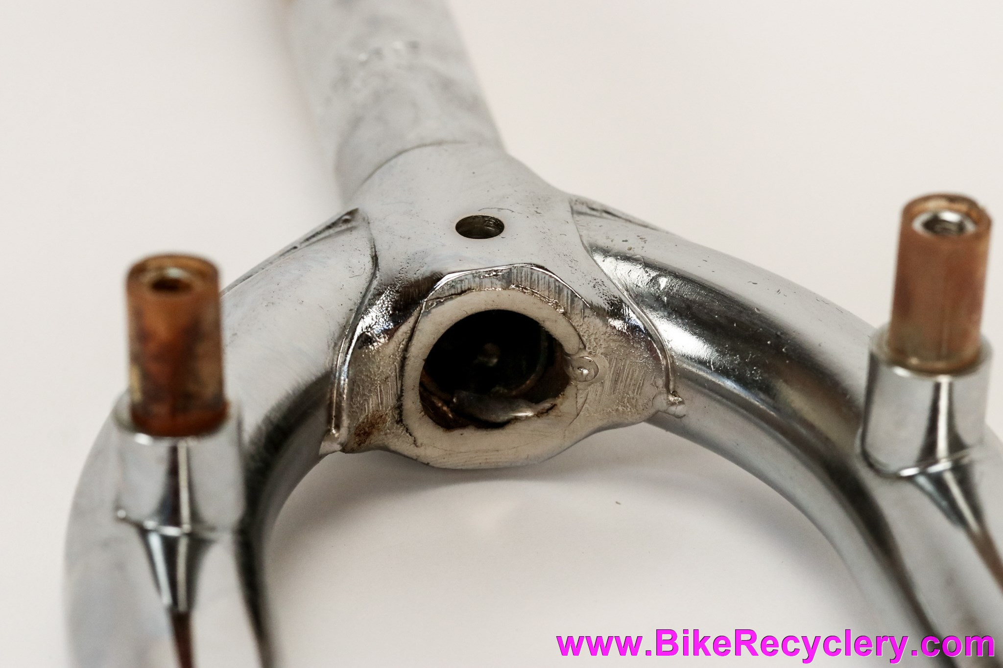 NOS Roller Cam MTB Rigid Fork 26" Chrome 1" Tange Steerer Fender