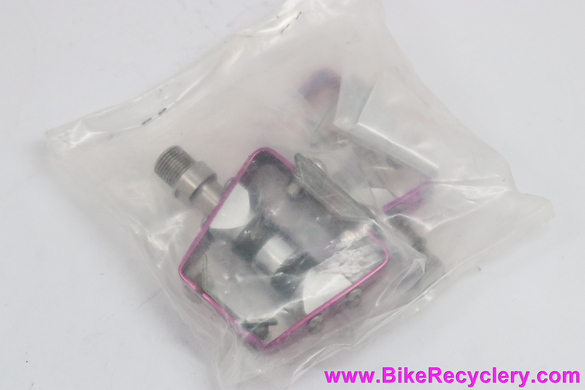NIB/NOS Grafton SpeedLite Traps Road Pedals: 3DV PURPLE! Titanium - Clipless or Toe Clips