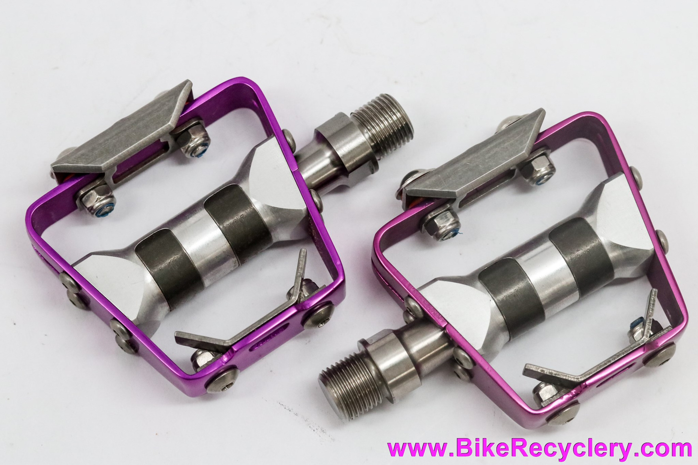 NIB/NOS Grafton SpeedLite Traps Road Pedals 3DV PURPLE! Titanium
