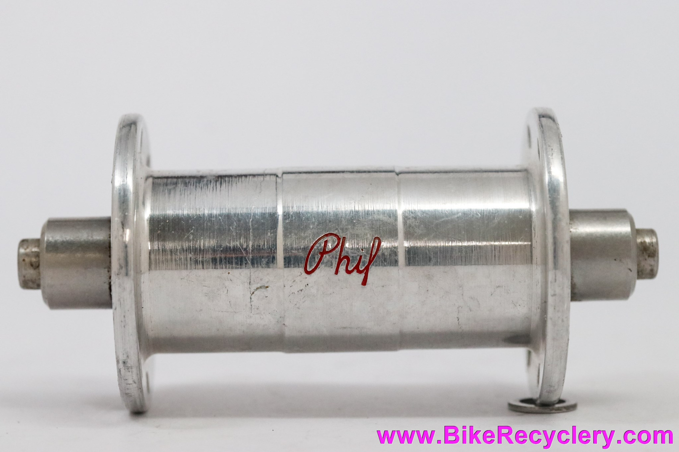 Phil Wood Classic/Vintage Front Track Hub: 16H - Silver - Low Flange