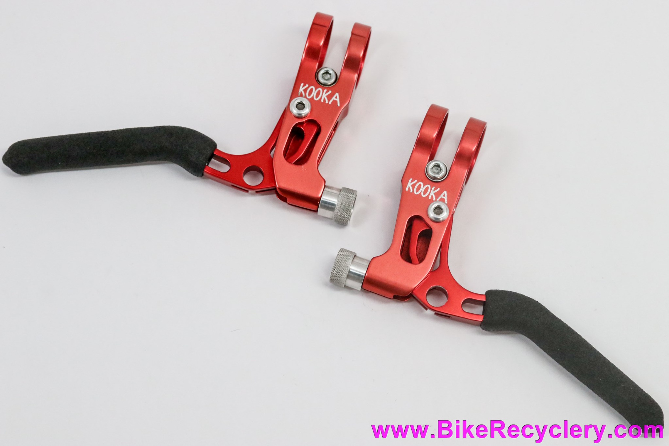 Kooka Racha Brake Levers: Turquoise Blue Ano - 1990's