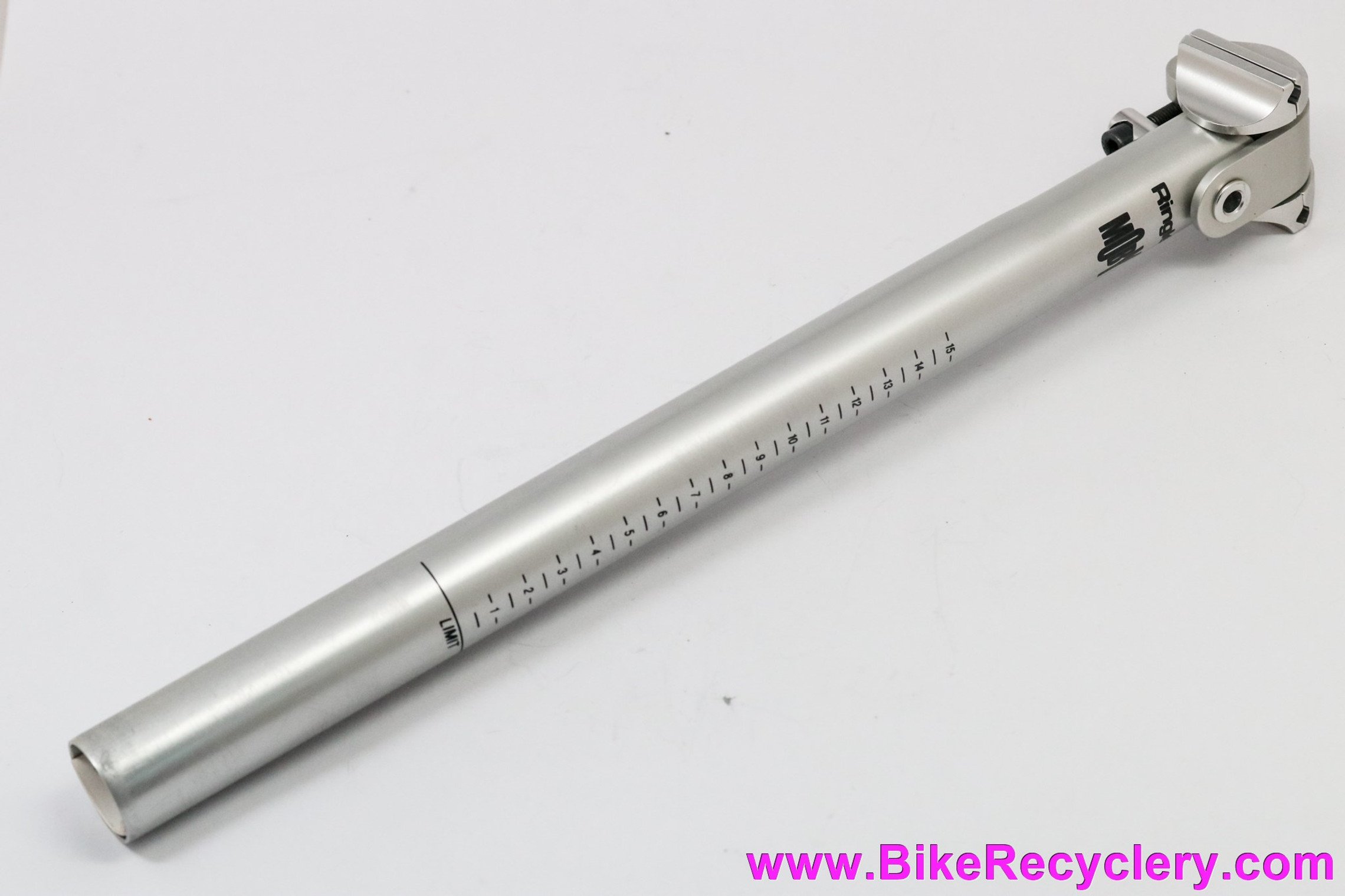 NOS Ringle Moby Deuce Seatpost: 28.6mm x 360mm - Silver Anodized - Vintage 1990's MTB  (take-off)