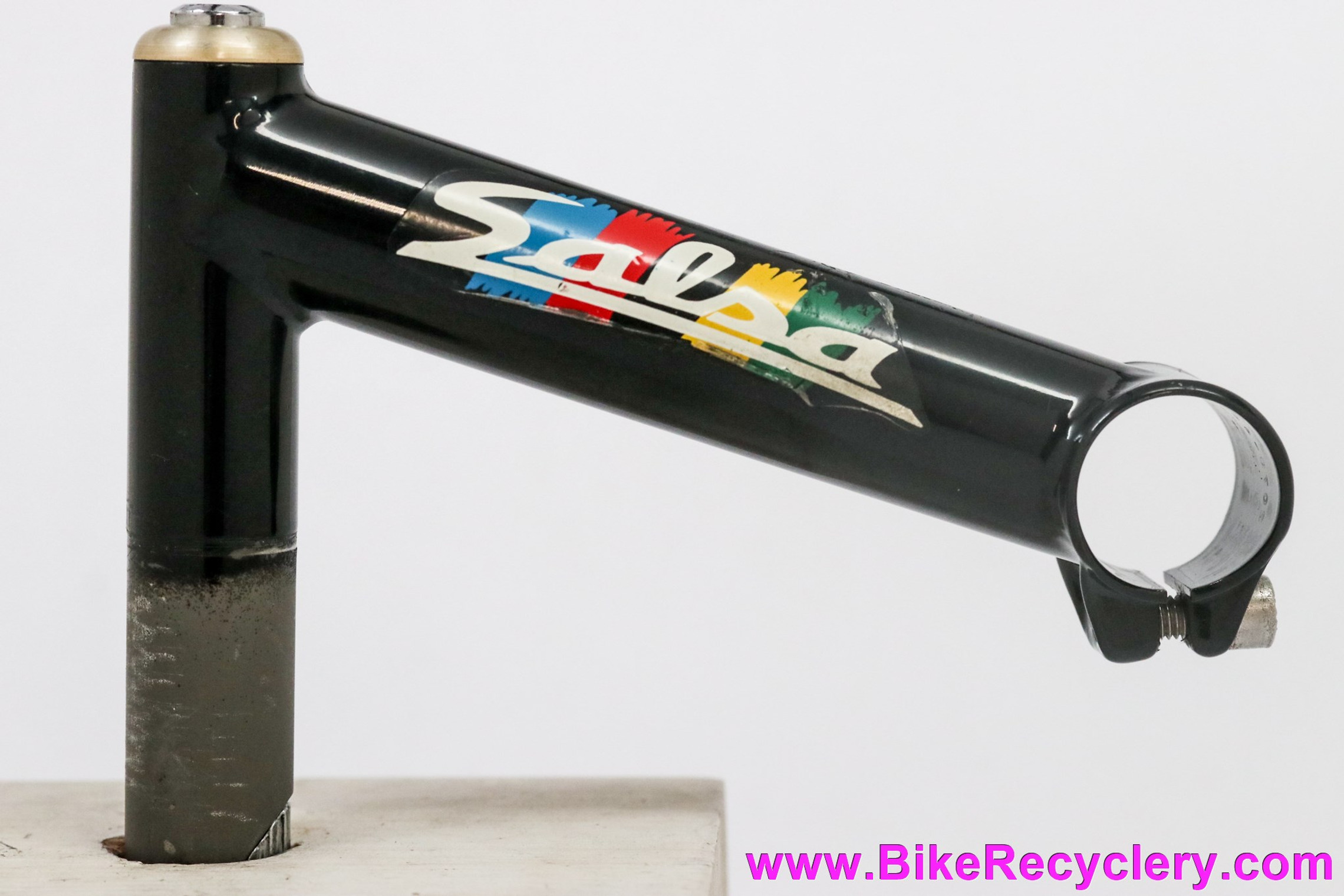 Salsa Cycles Moto Road Quill Stem: 125mm x 26.0mm - -17D - Gold Cap - Black  (Near Mint+)