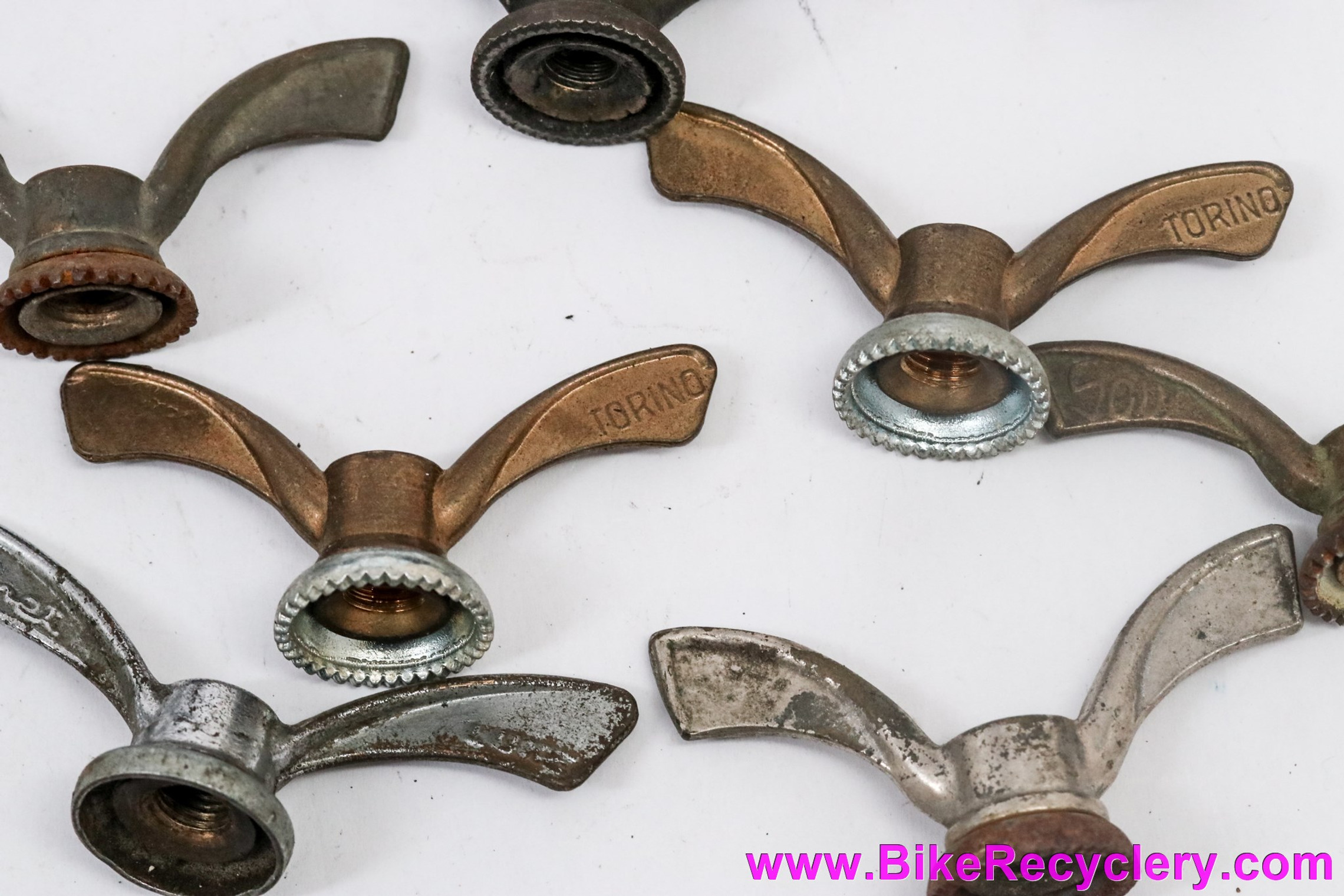 French Wing Nuts Bulk LOT: 34pc - 8mm & 9.5mm - Huret Luxe / Sova / Torino / Etc