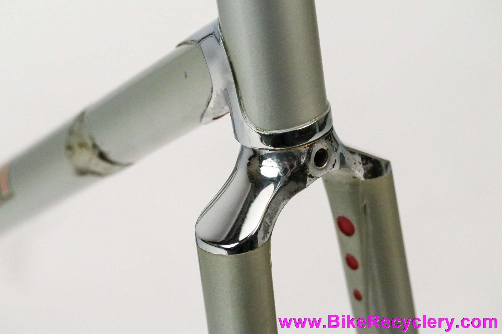 ~1975 Cinelli Supercorsa SC Frameset: 59cm x 56cm - Original Silver Paint/Decals - Custom? (EXC+)