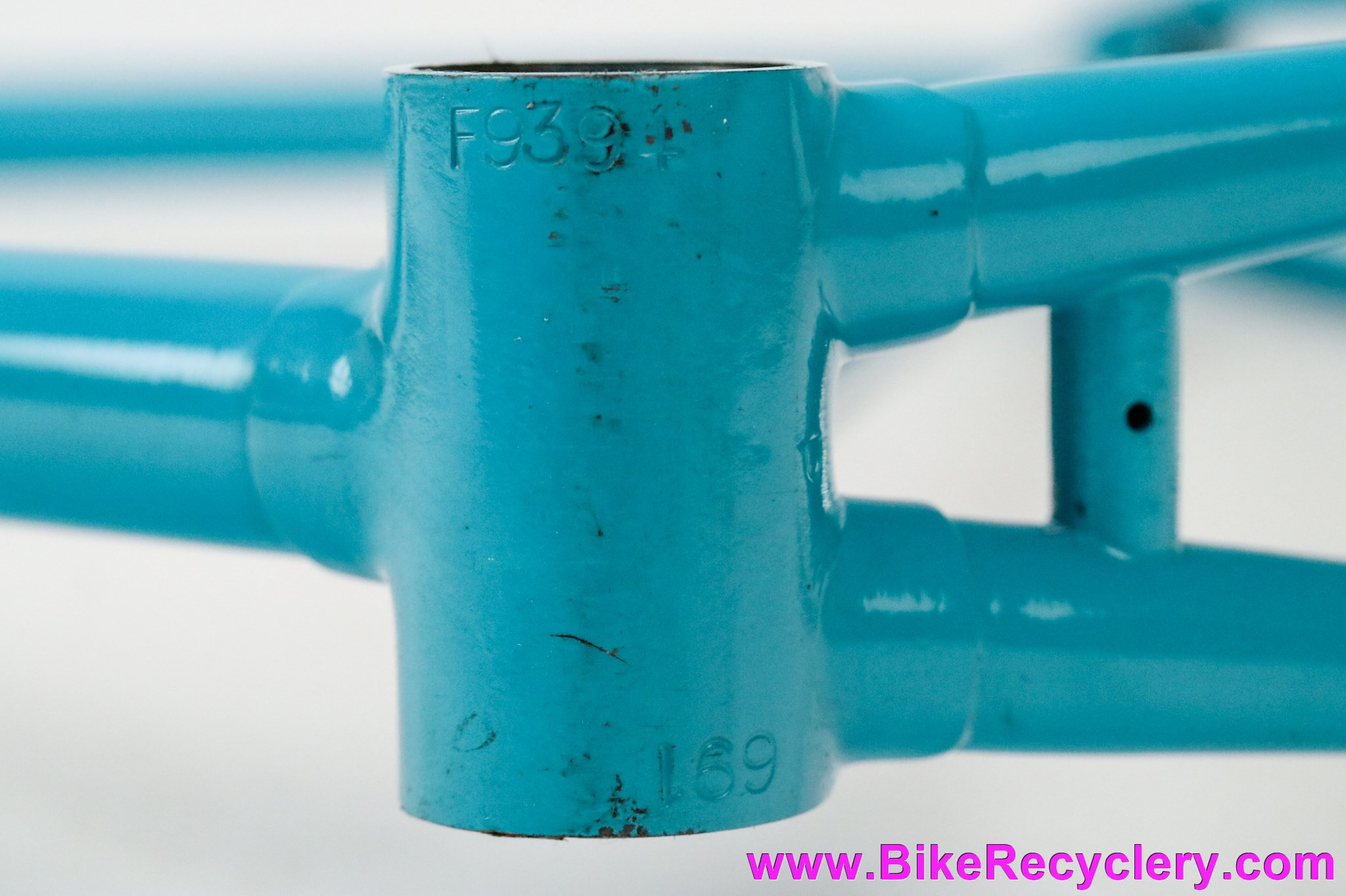 NOS 1971 Carlton Team Professional MKI Frameset: 22 1/2" (57cm) - Lagoon Blue - Chrome Lugs & Dipped Fork/Stays (Unrestored, But Fork Repainted)