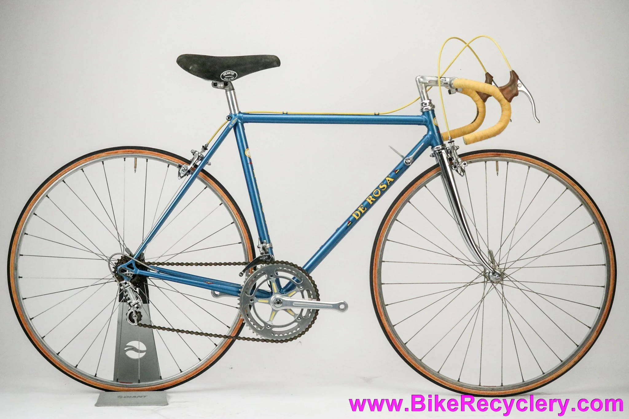 Late 1970's De Rosa Professional: 52cm - Unrestored & 99% Original - Nuovo Record - Fiamme - Unicanitor #2 - Blue/Yellow