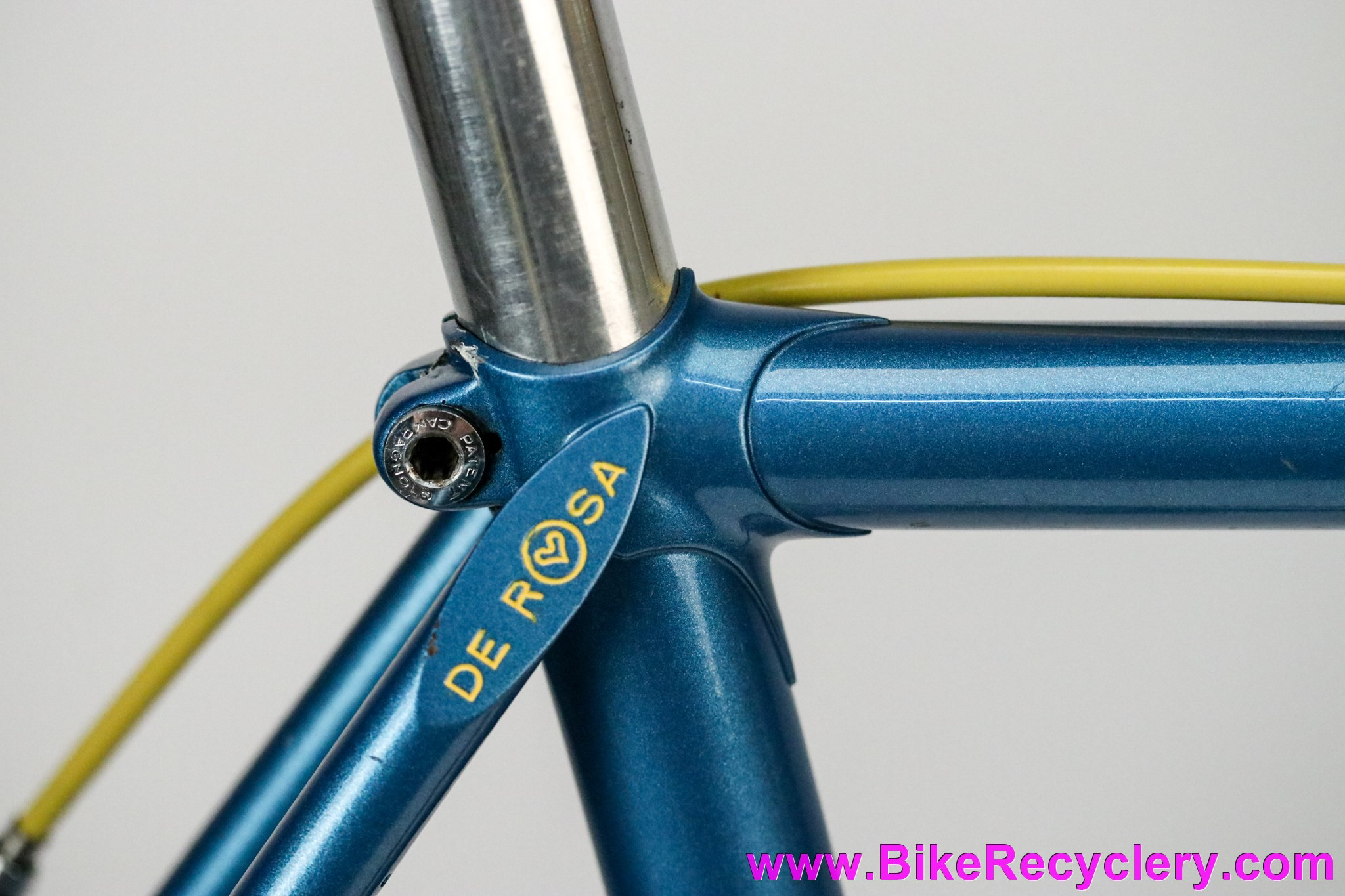 Late 1970's De Rosa Professional: 52cm - Unrestored & 99% Original - Nuovo Record - Fiamme - Unicanitor #2 - Blue/Yellow