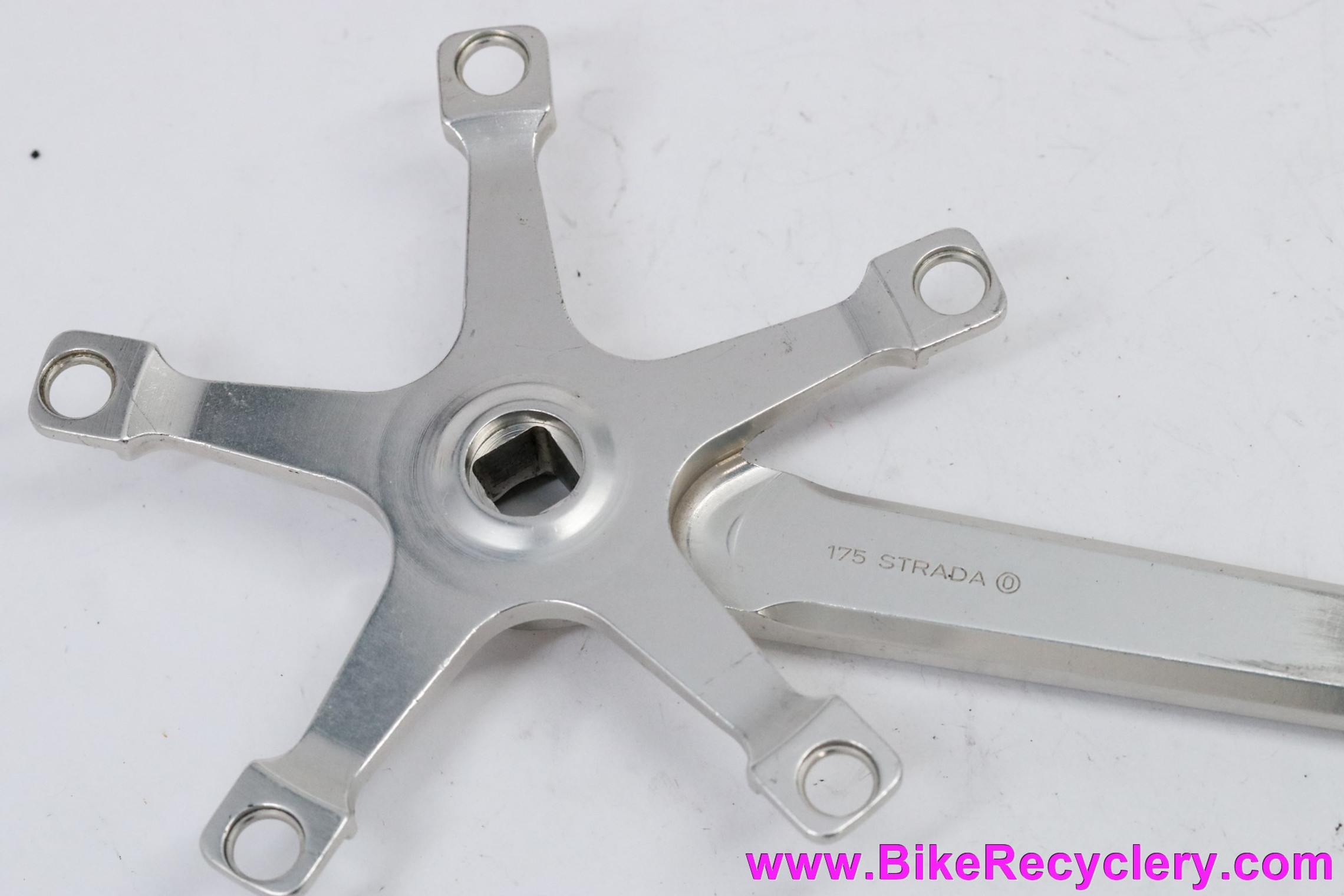 Campagnolo Nuovo Record BMX RIGHT Driveside Crank Arm: 806/BMX - Blue Ano - 175mm (Thread Weirdness)