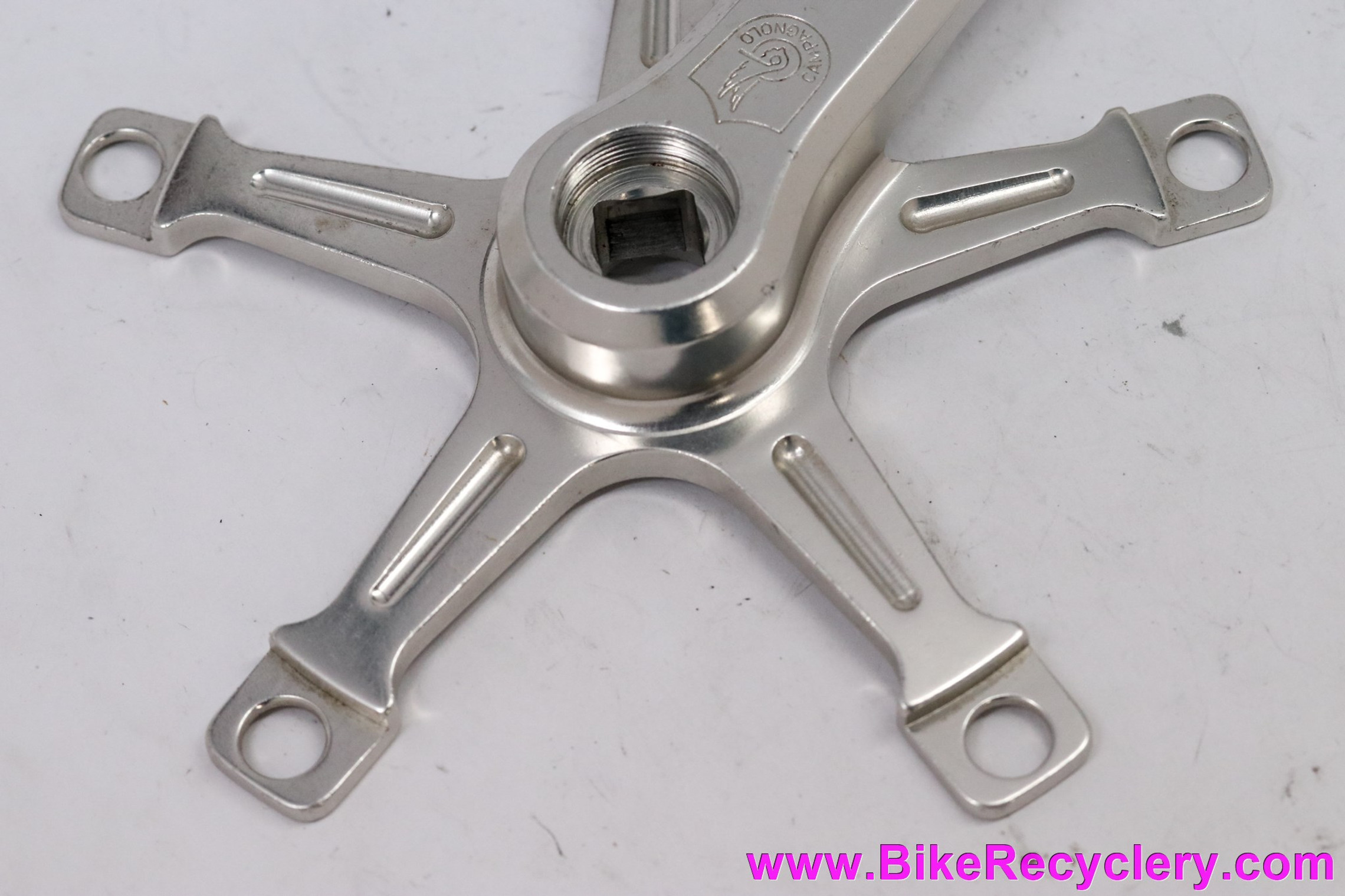 Campagnolo Nuovo Record BMX RIGHT Driveside Crank Arm: 806/BMX - Blue Ano - 175mm (Thread Weirdness)