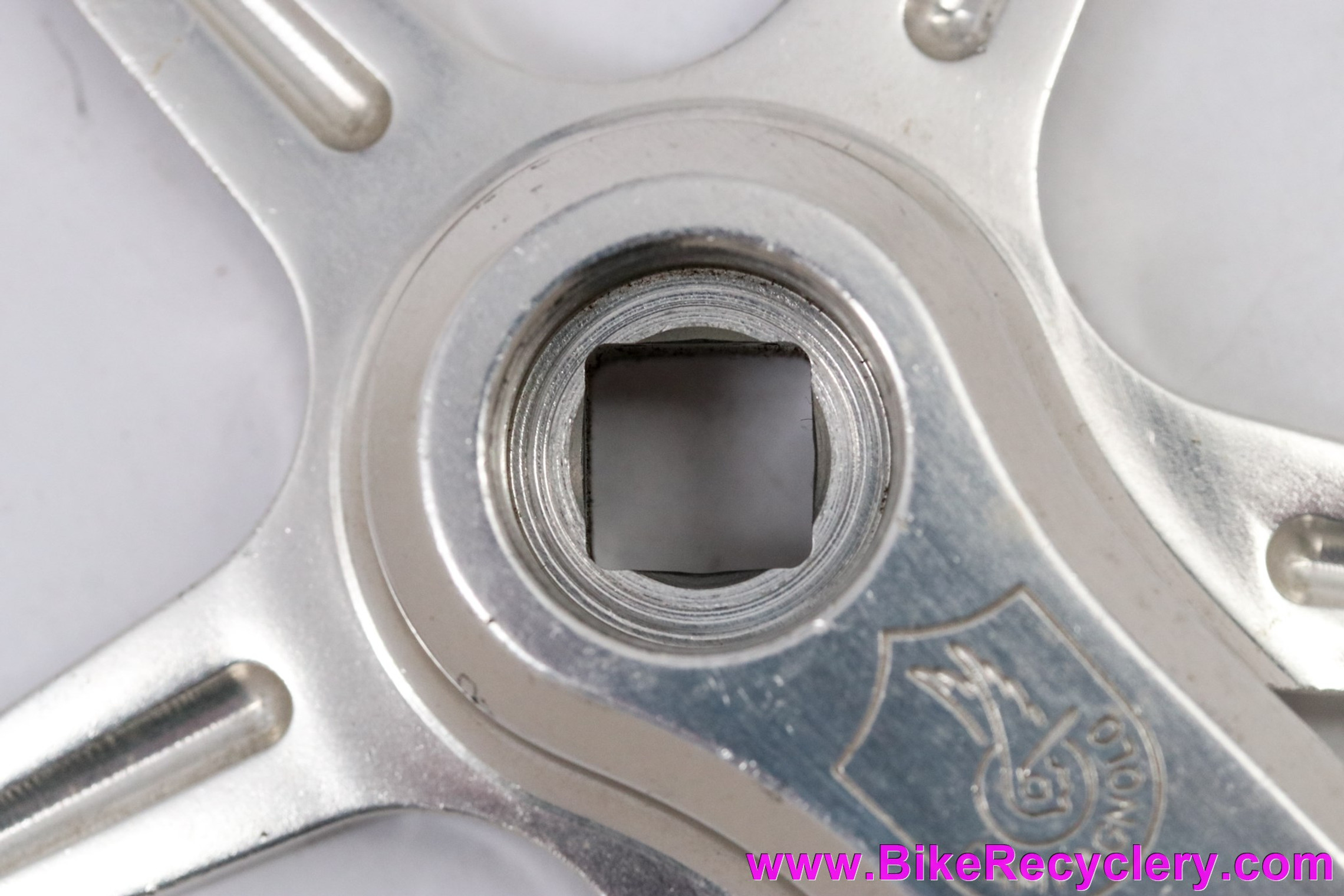 Campagnolo Nuovo Record BMX RIGHT Driveside Crank Arm: 806/BMX - Blue Ano - 175mm (Thread Weirdness)