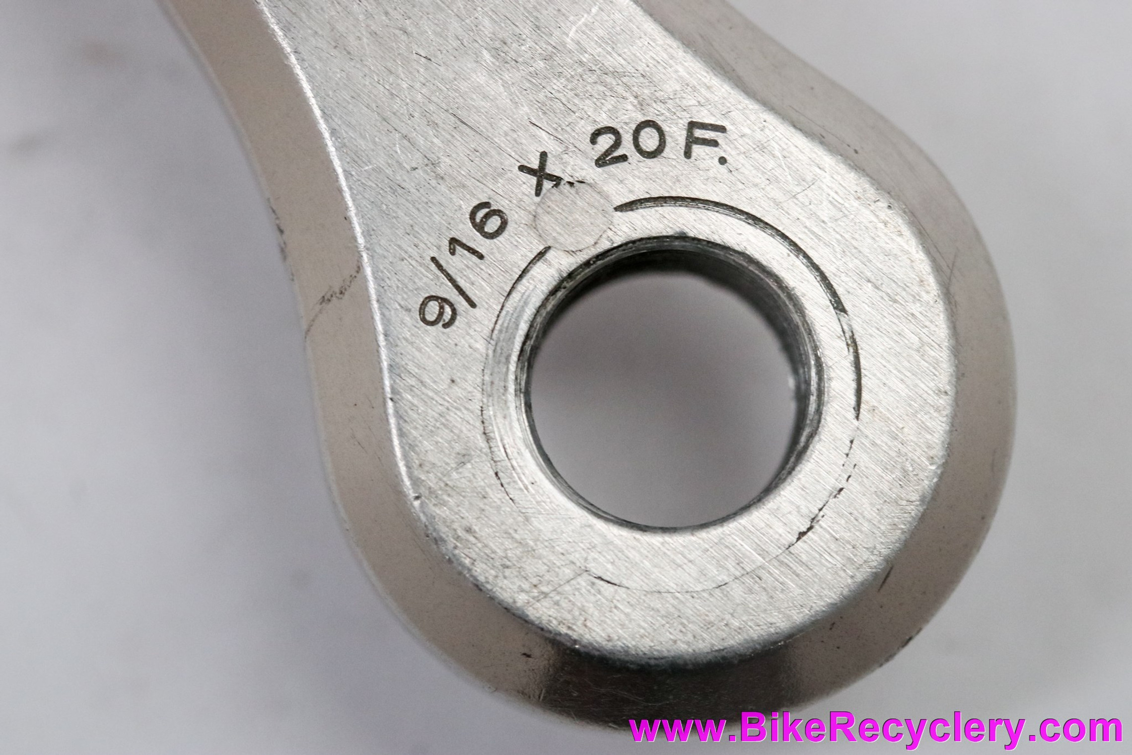 Campagnolo Nuovo Record BMX RIGHT Driveside Crank Arm: 806/BMX - Blue Ano - 175mm (Thread Weirdness)