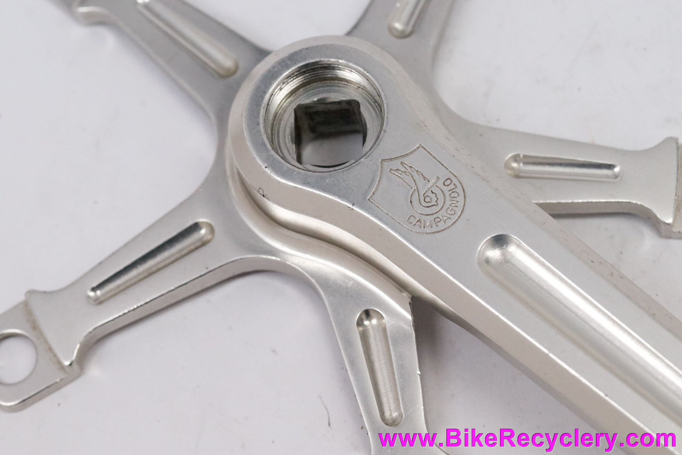 Campagnolo Nuovo Record BMX RIGHT Driveside Crank Arm: 806/BMX - Blue Ano - 175mm (Thread Weirdness)