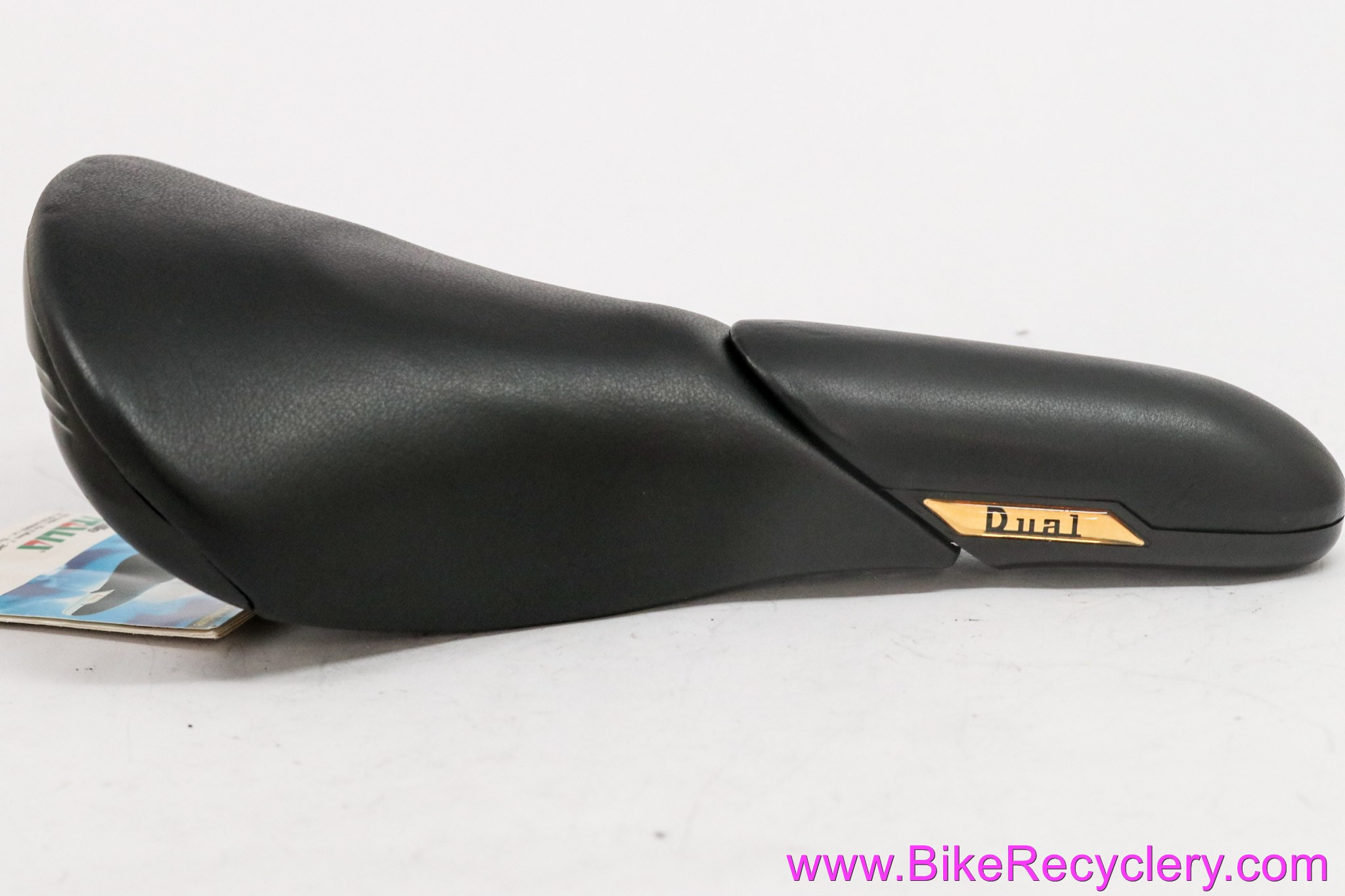 NOS Selle Italia Dual Saddle: Wild Suspension Nose! Vintage Early 1990's - Black Leather