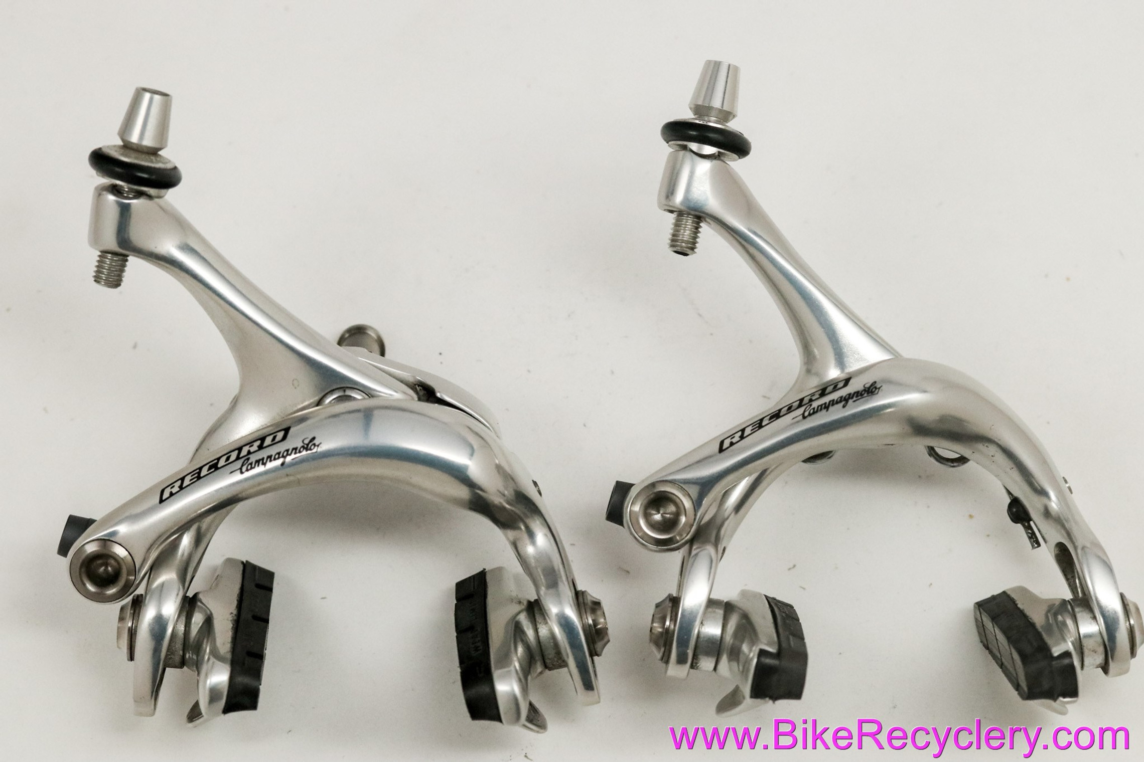 Campagnolo Record Titanium Dual Pivot Brakeset: BR02-RED - Silver - 10s  (Near Mint+ Low Miles)