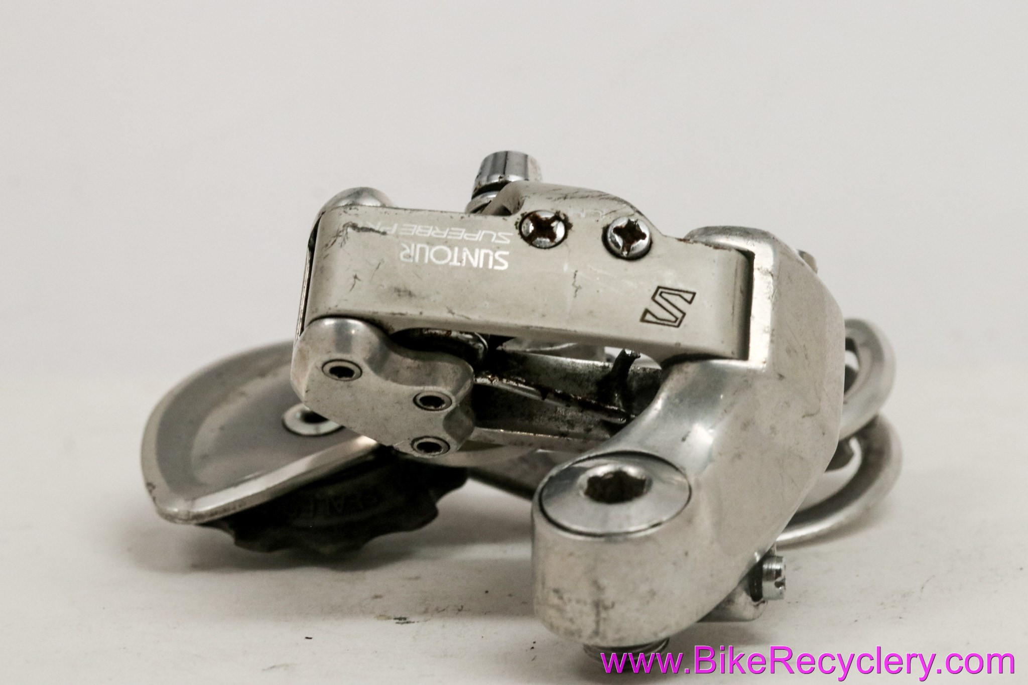 Suntour Superbe Pro RD-5200 Rear Derailleur: Mid 1980's - Friction - Silver