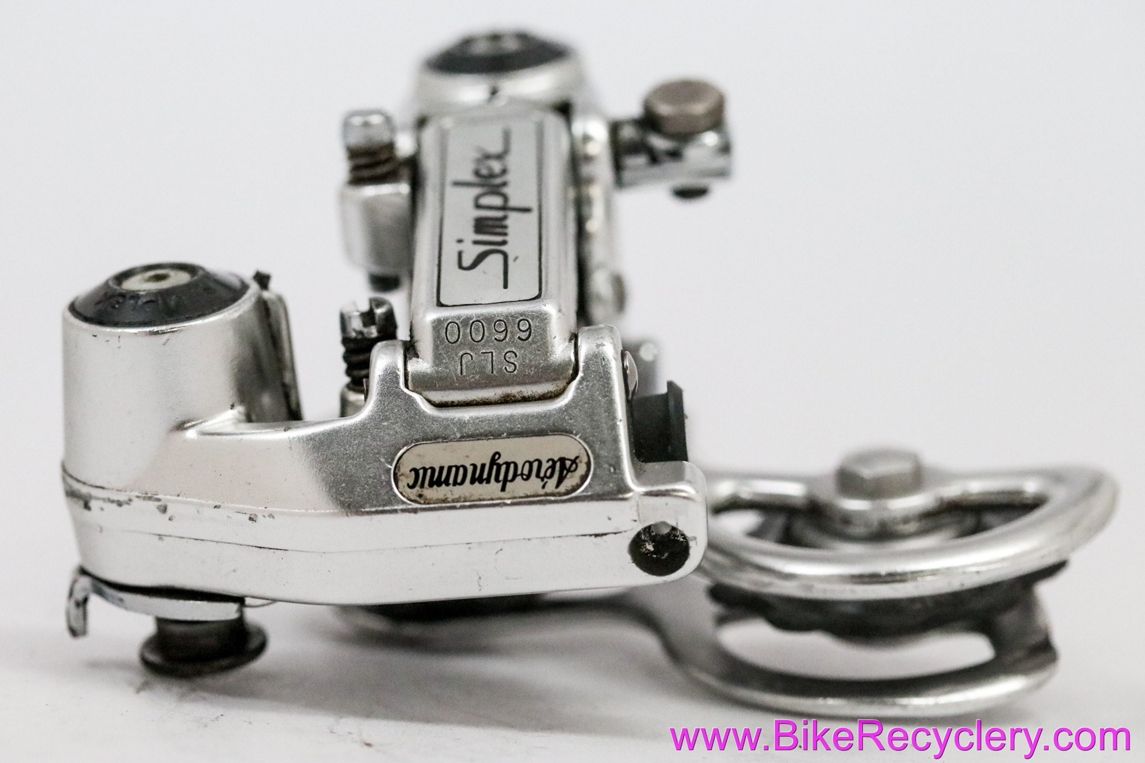 Simplex Prestige Super LJ SLJ6600 T/SP Rear Derailleur: Aerodynamic - Short  Cage - Silver (Near Mint+) - Bike Recyclery