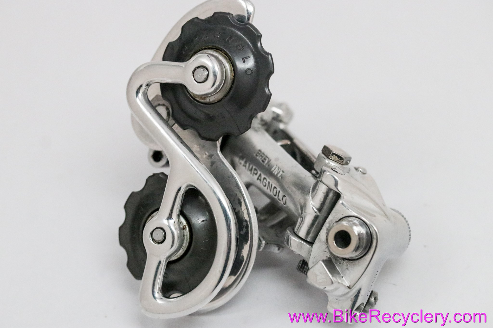 Dérailleur Arrière Campagnolo Nuovo Record 1020/A - NOS (neuf) - 6 Vitesses, Cage Courte - Aluminium Argenté