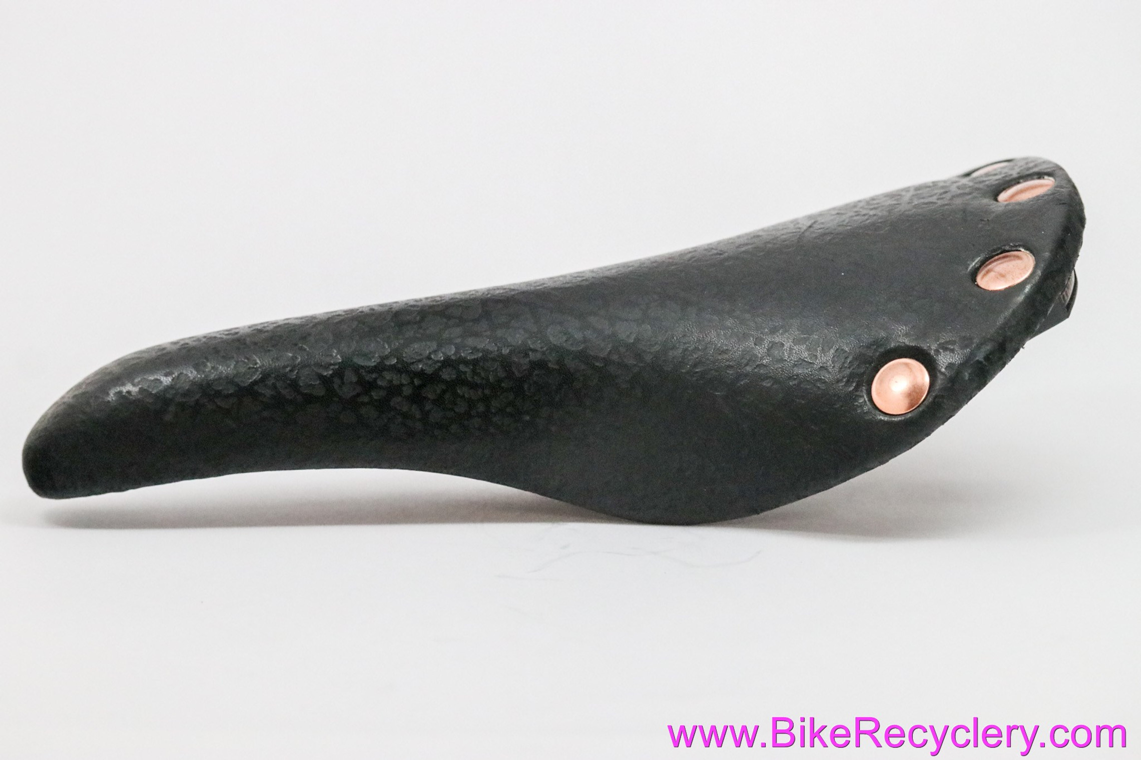San Marco Regal Le Rino Saddle: Black - Copper Rivets/Rails