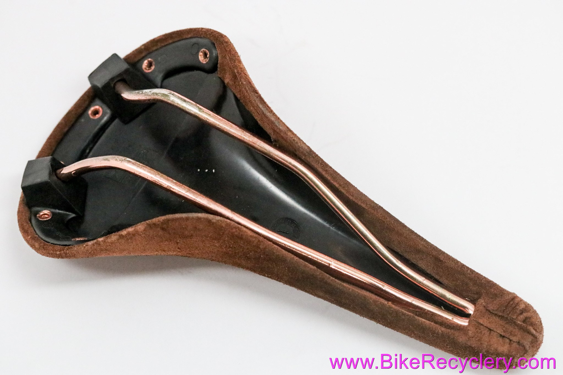San Marco Regal Saddle: Brown Suede Leather - Copper Rivets