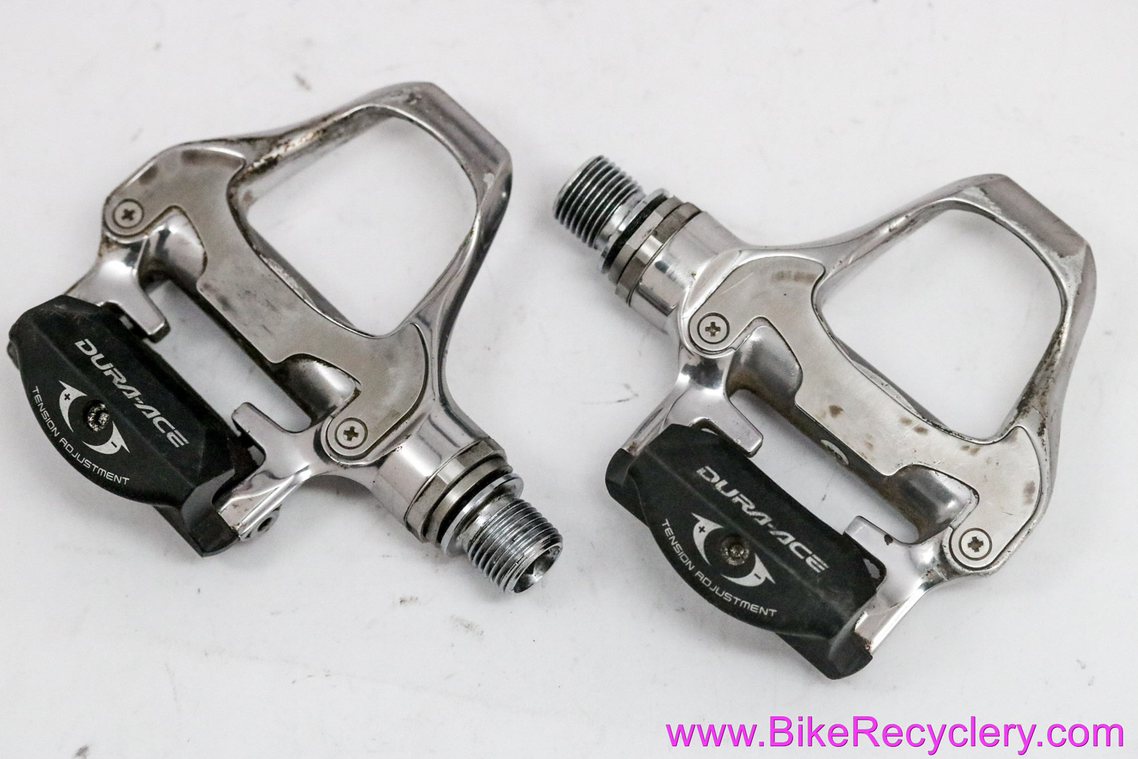 Shimano Dura Ace PD-7810 SPD-SL Pedals: Alloy - Silver (Perfect Bearings  EXC+)