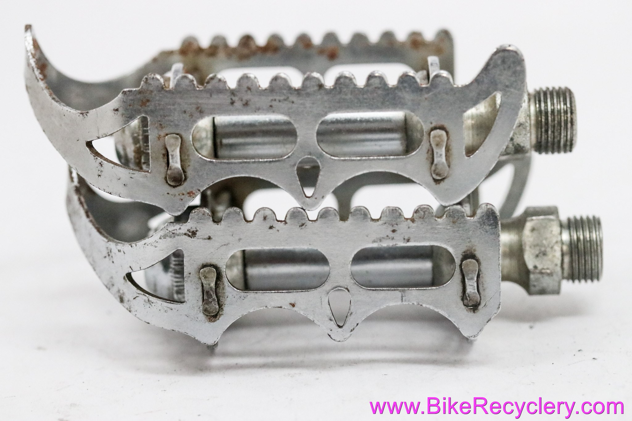 Sheffield 645 Quill Pedals: 1940's 1950's 1960's Chrome