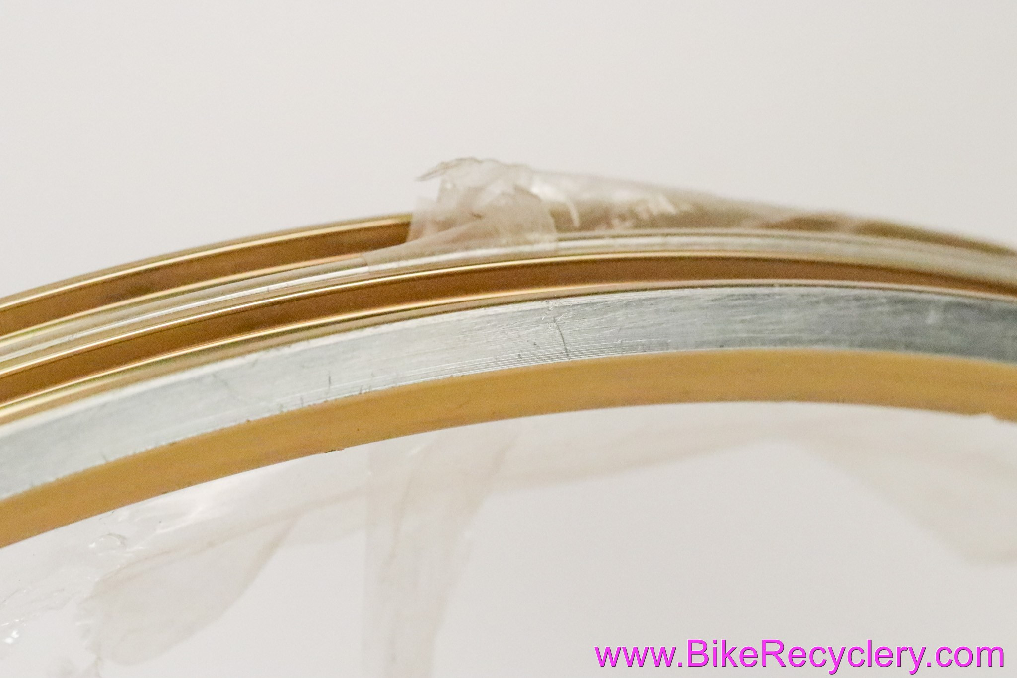 NOS 1990's Velocity Aerohead Rims: 700c x 28H - Gold Anodized