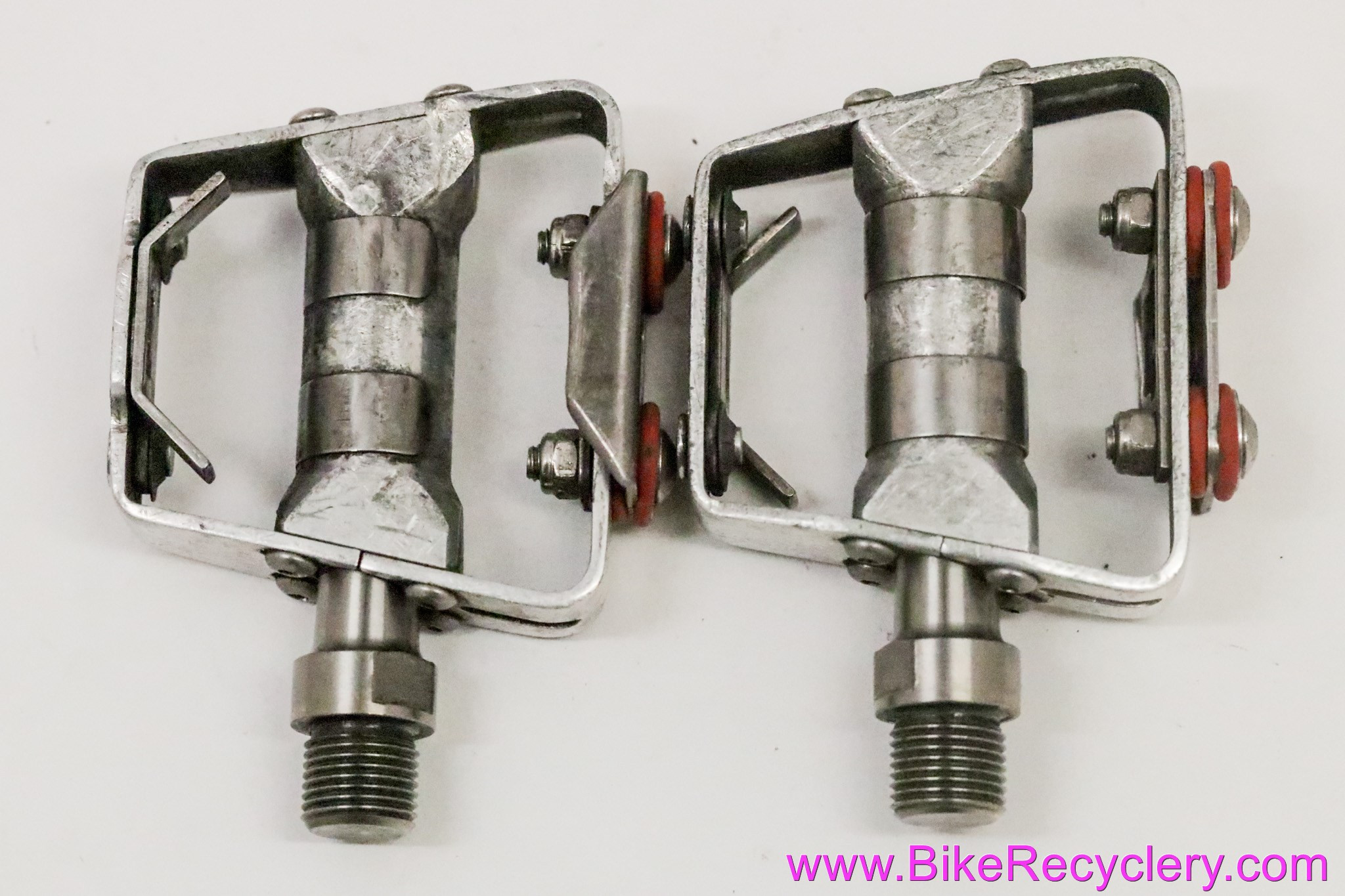 Grafton SpeedLite Traps Road Pedals Titanium Clipless or Toe Clips