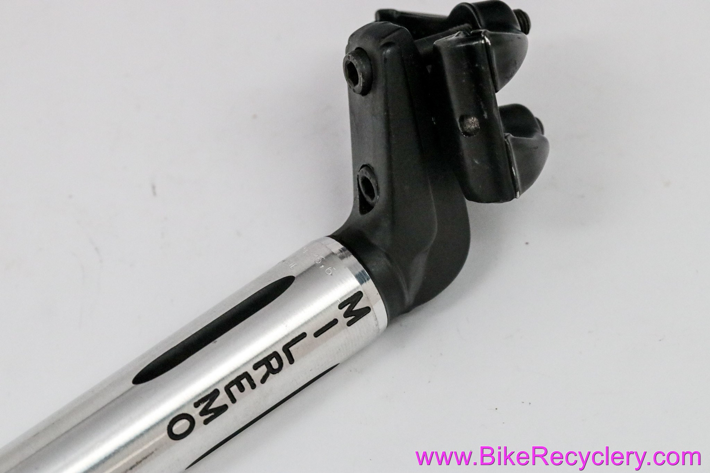 NOS Milremo Gran Sport Luxe Seatpost: 26.6mm - Fluted - Polished & Black - 2 Bolt - French Made