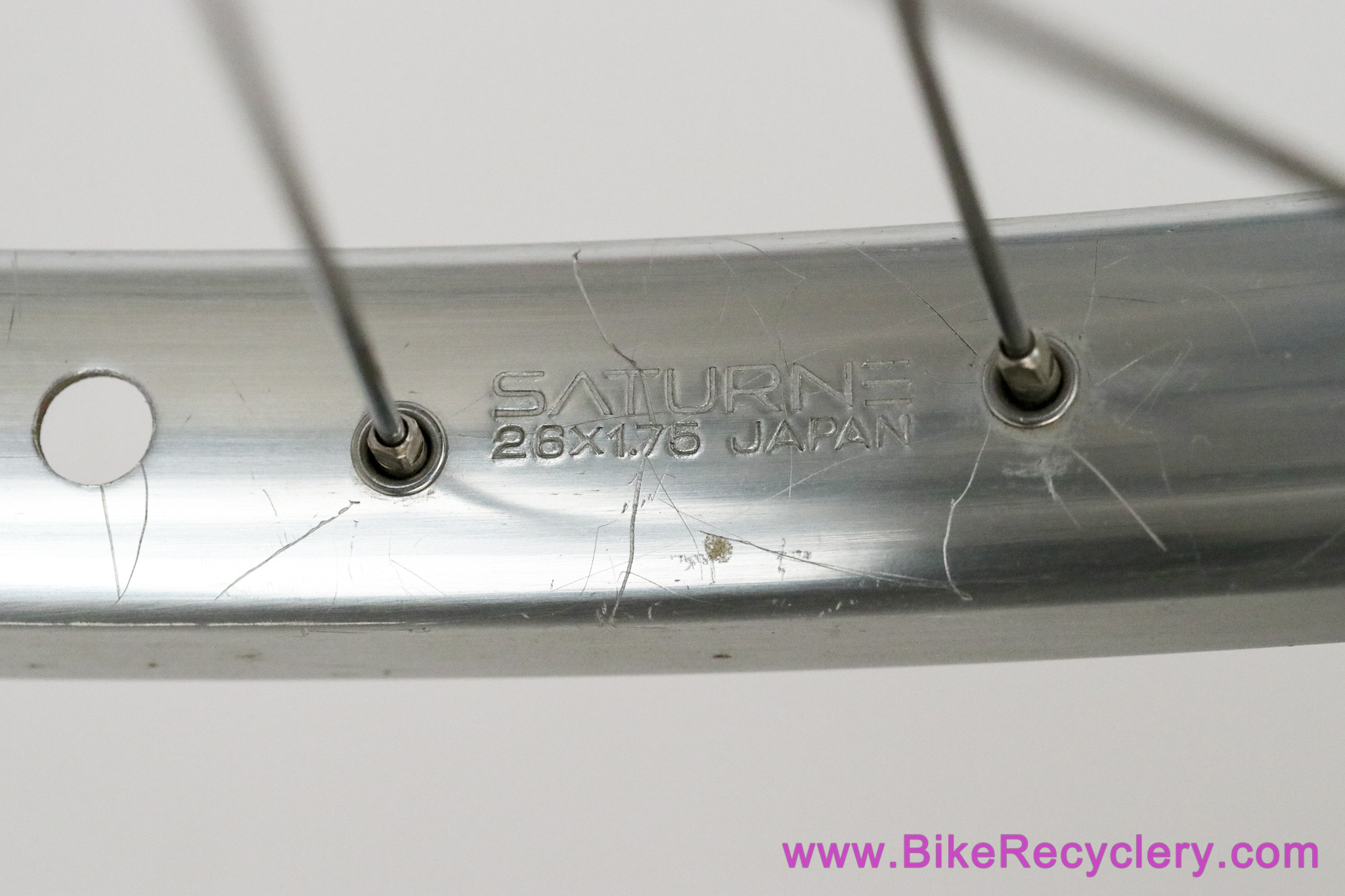 Shimano XT FH-M730 x Saturne X32 Rim Brake 26" REAR Wheel: 32H x 130mm Uniglide (EXC++)